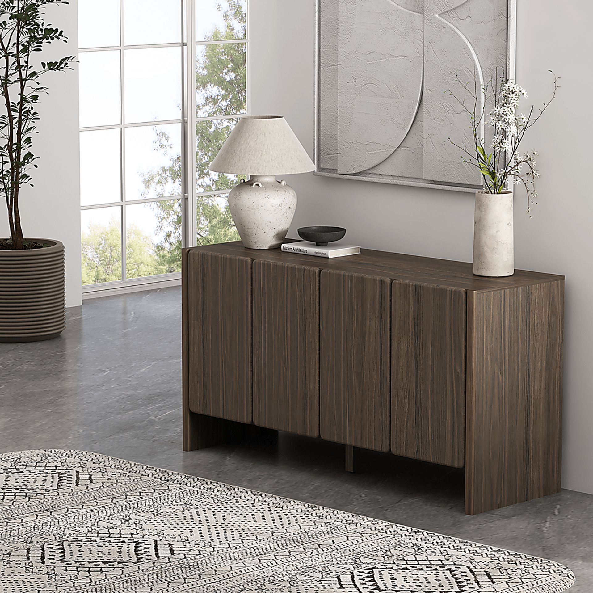 Herosunny Brown Sideboard - Image 2