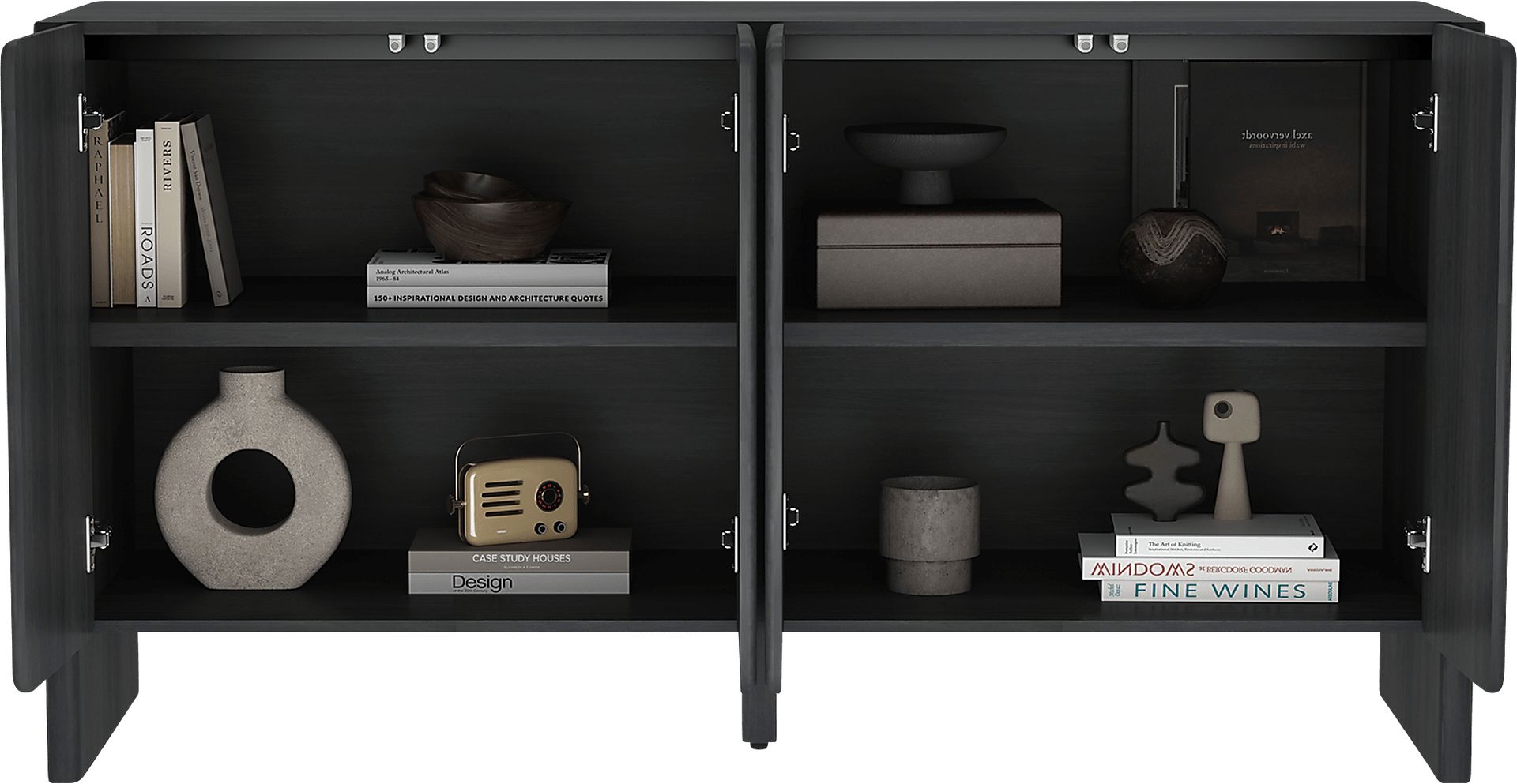 Herosunny Dark Gray Sideboard - Image 6