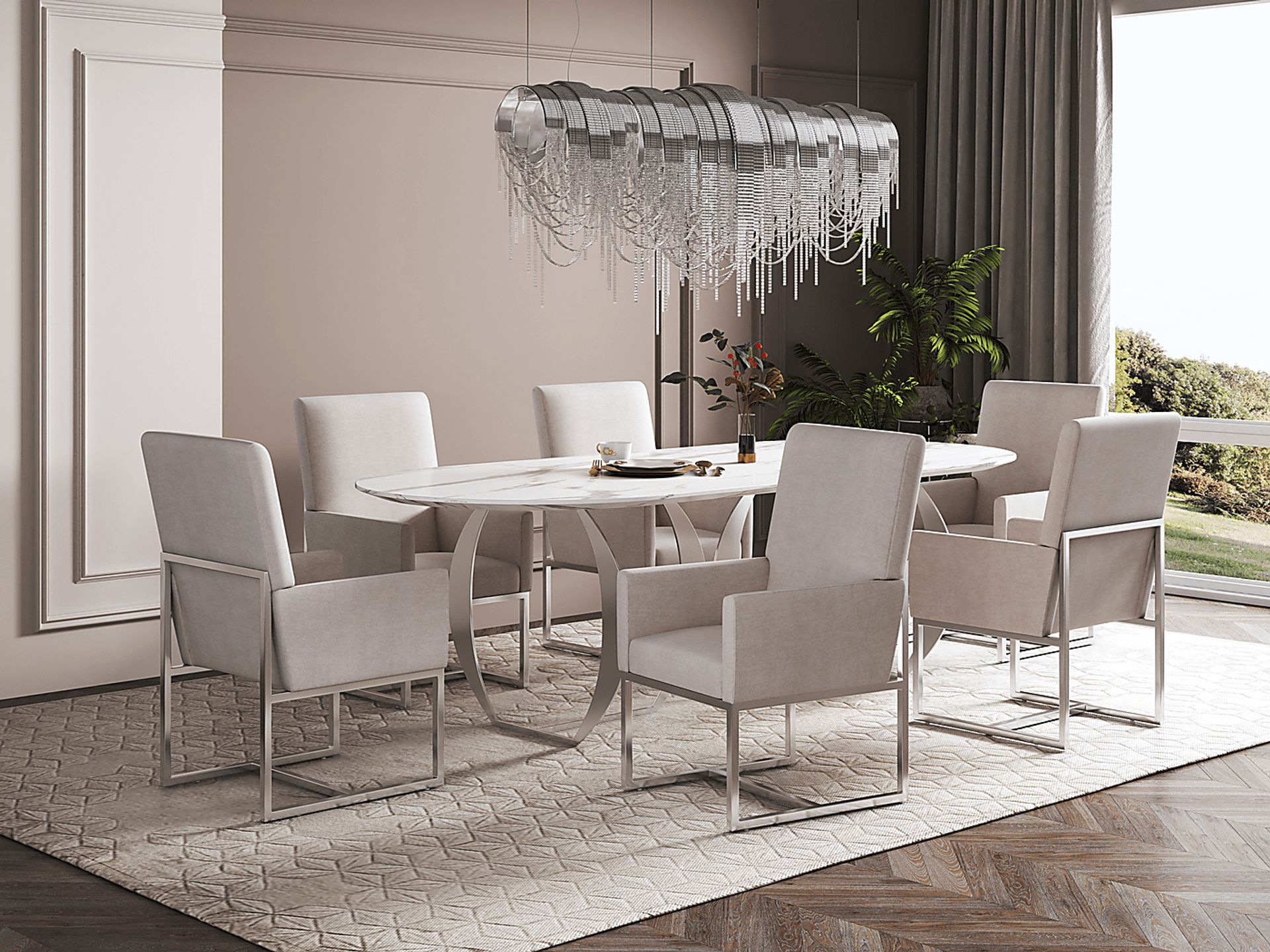 Herrli Champagne Arm Chair - Image 8