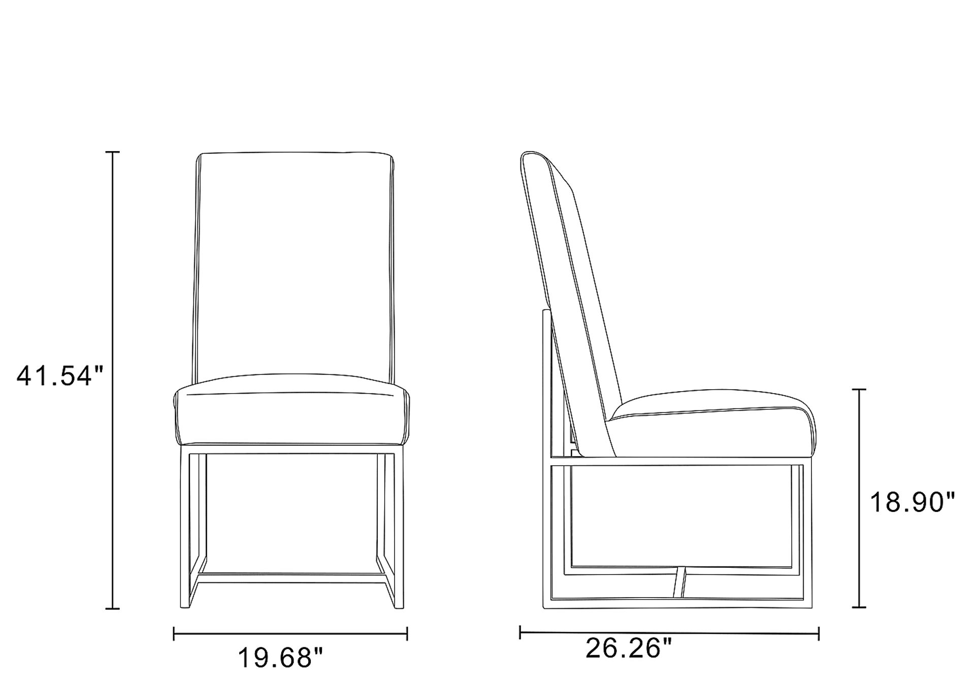 Herrli Steel Gray Side Chair - Image 8