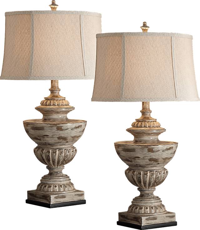 Herrling Taupe Lamp, Set of 2 - Thumbnail - Image 1