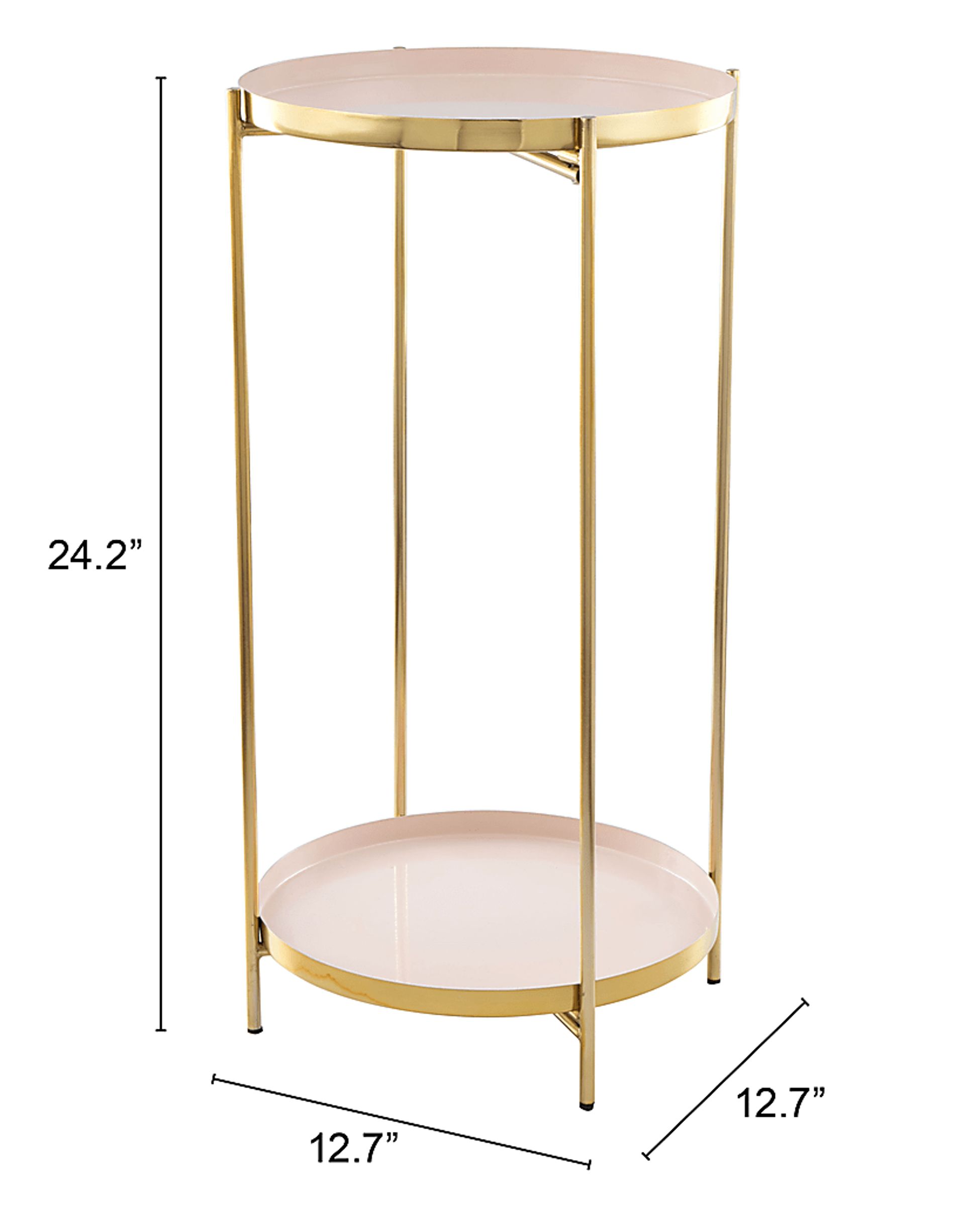 Hertha Pink Accent Table - Image 10