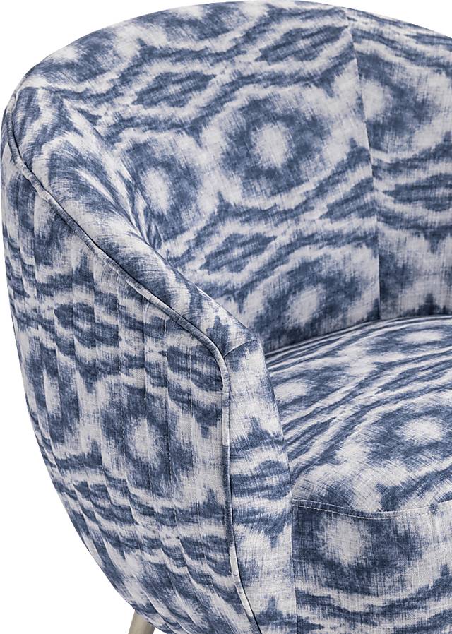 Hervay Blue Accent Chair - Thumbnail - Image 3
