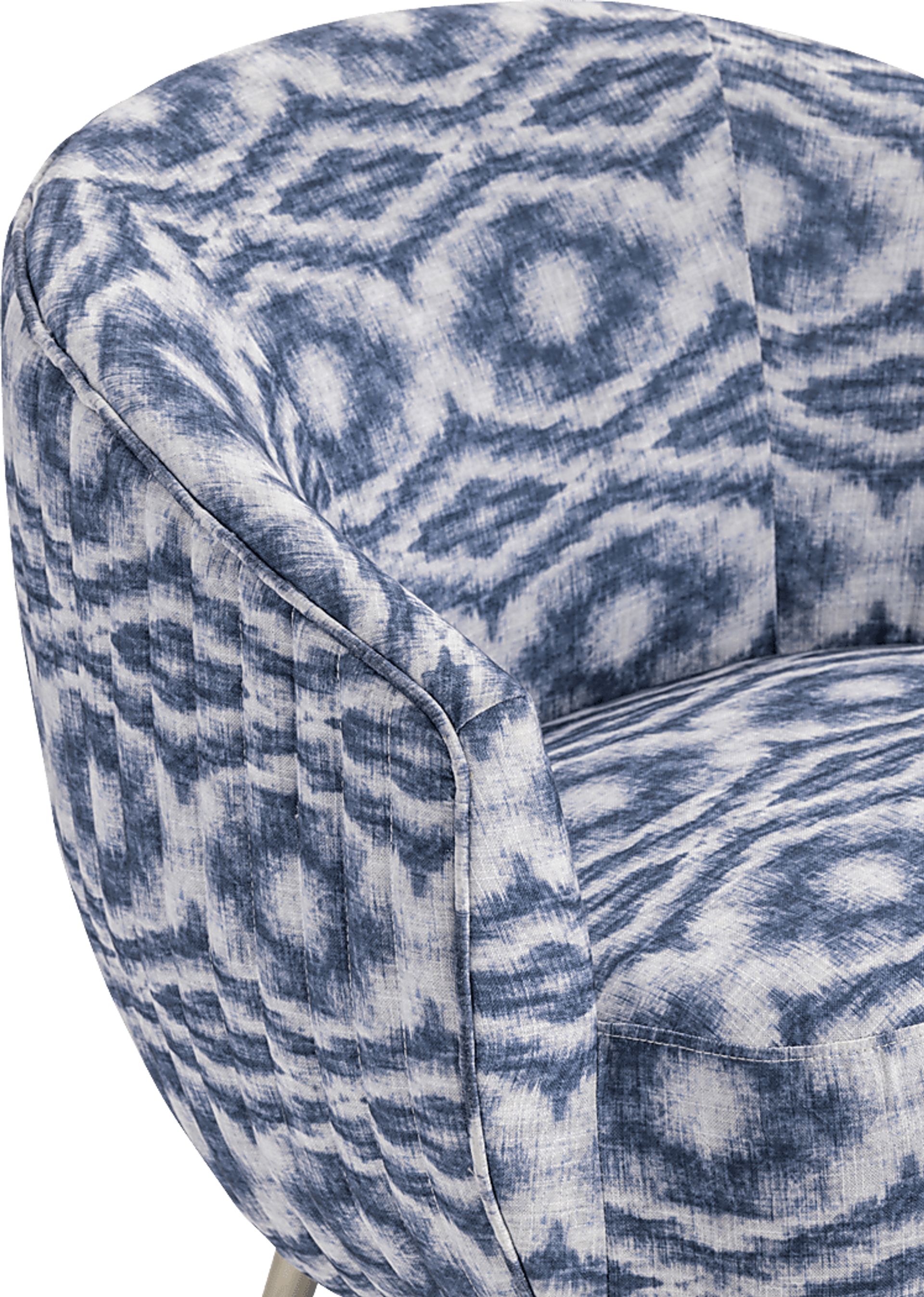 Hervay Blue Accent Chair - Image 3