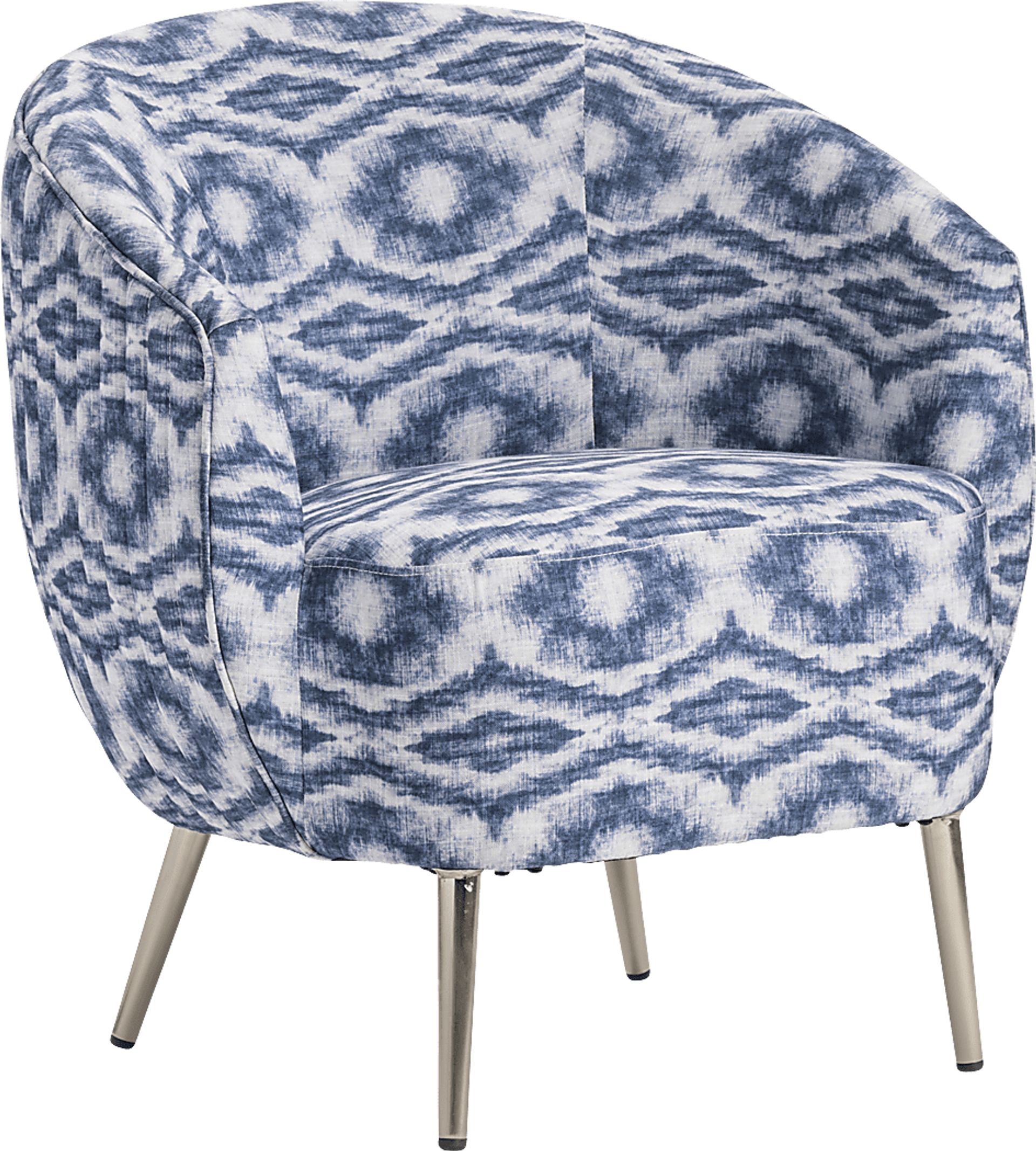 Hervay Blue Accent Chair - Image 1