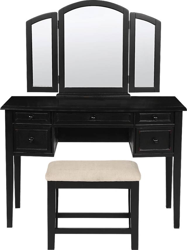 Hervel Black Vanity Set - Thumbnail - Image 3