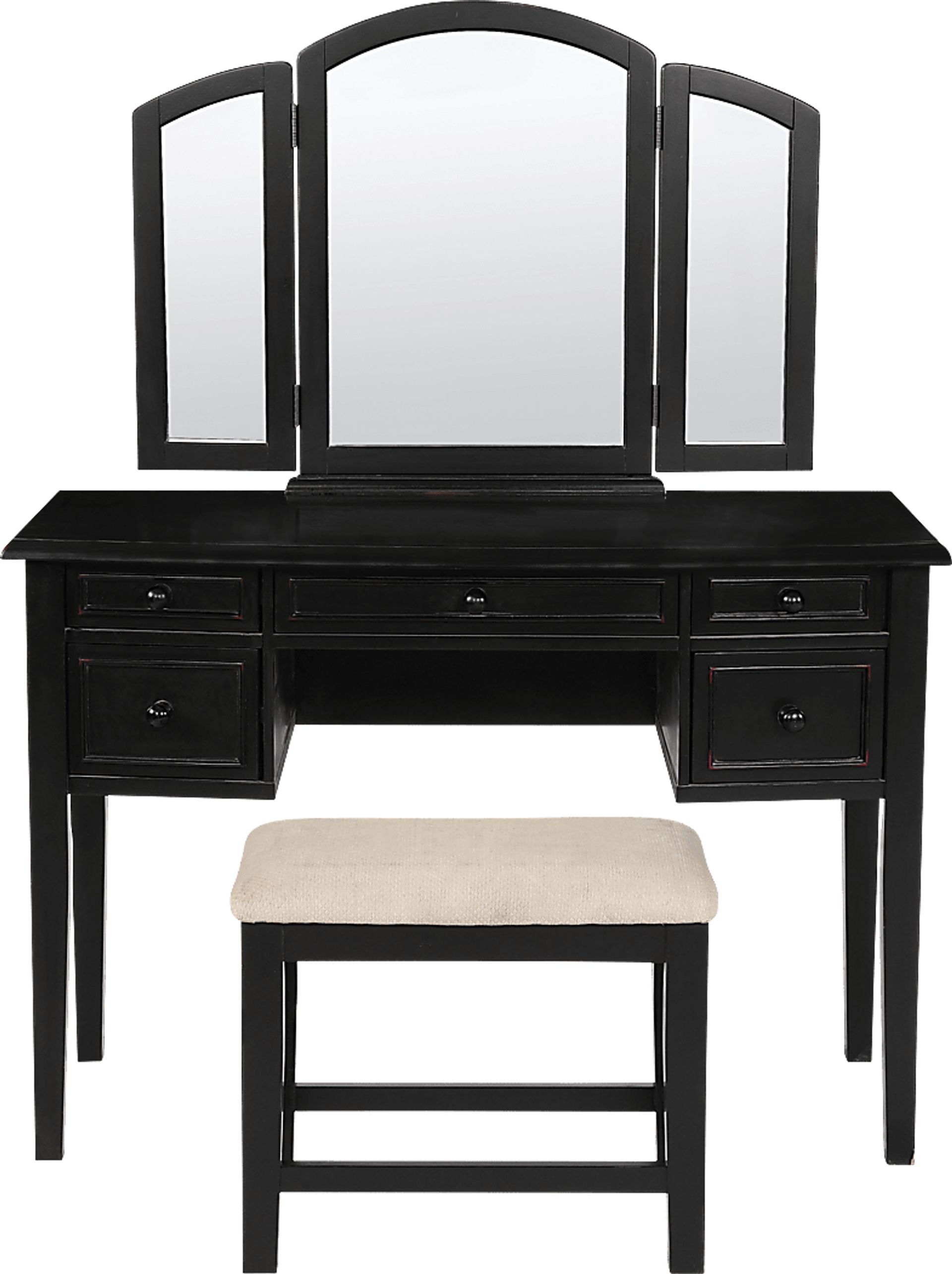 Hervel Black Vanity Set - Image 3