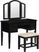 Hervel Black Vanity Set
