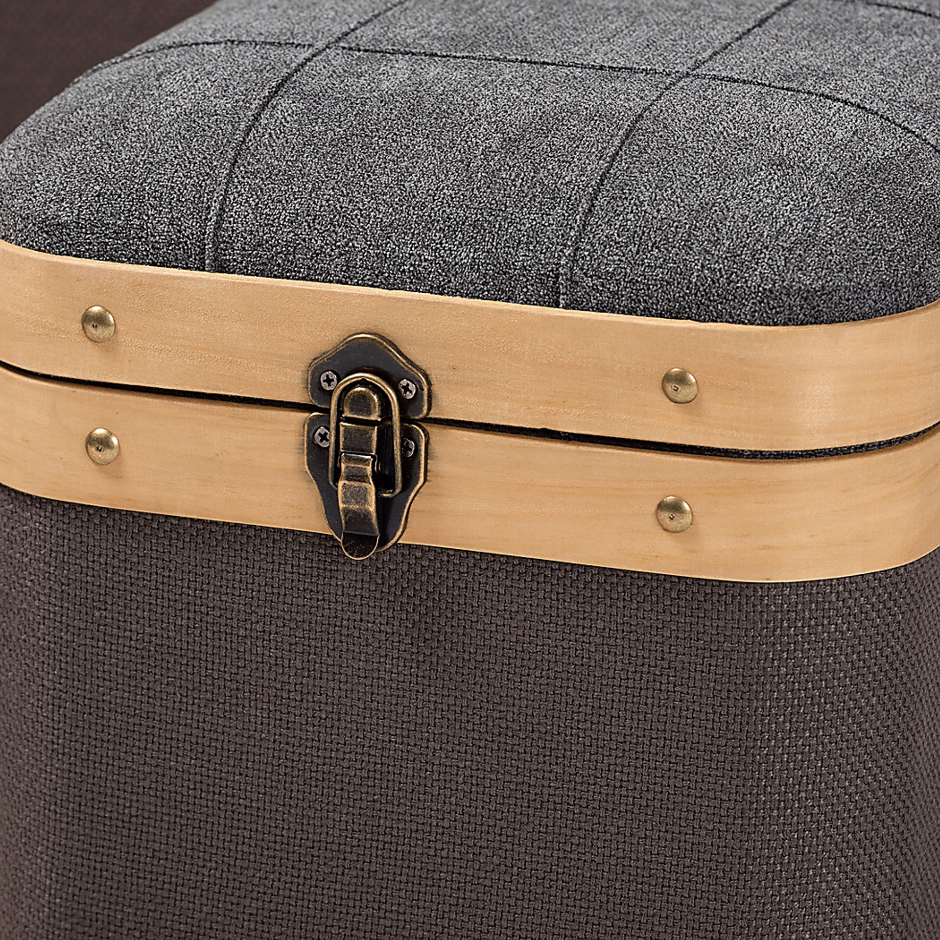 Heskett Brown Ottoman, Set of 3 - Image 2