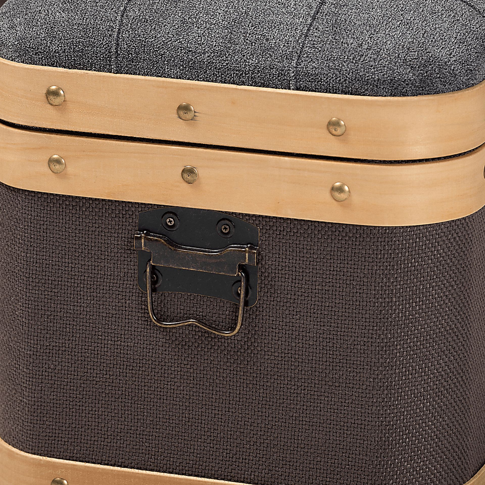 Heskett Brown Ottoman, Set of 3 - Image 3