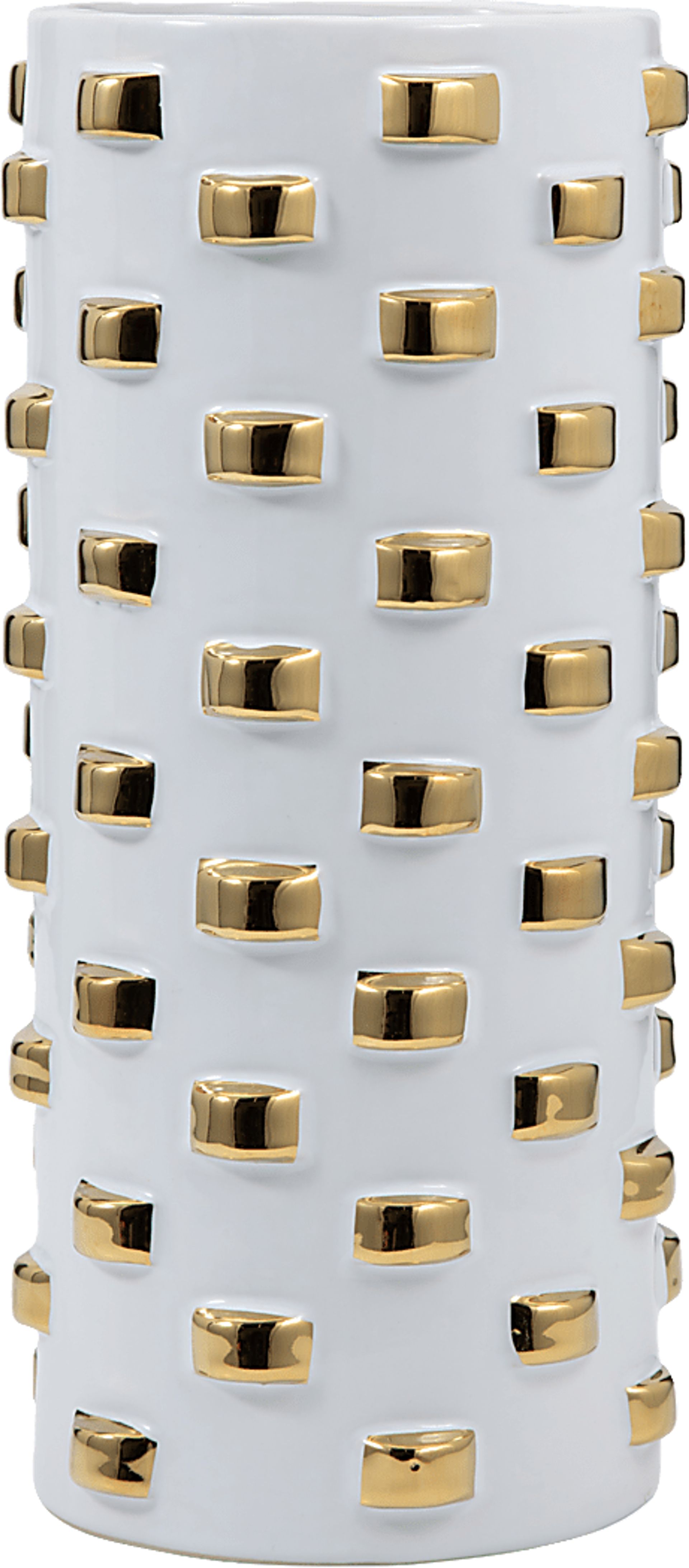 Hesperia White 11 in. Vase - Image 4