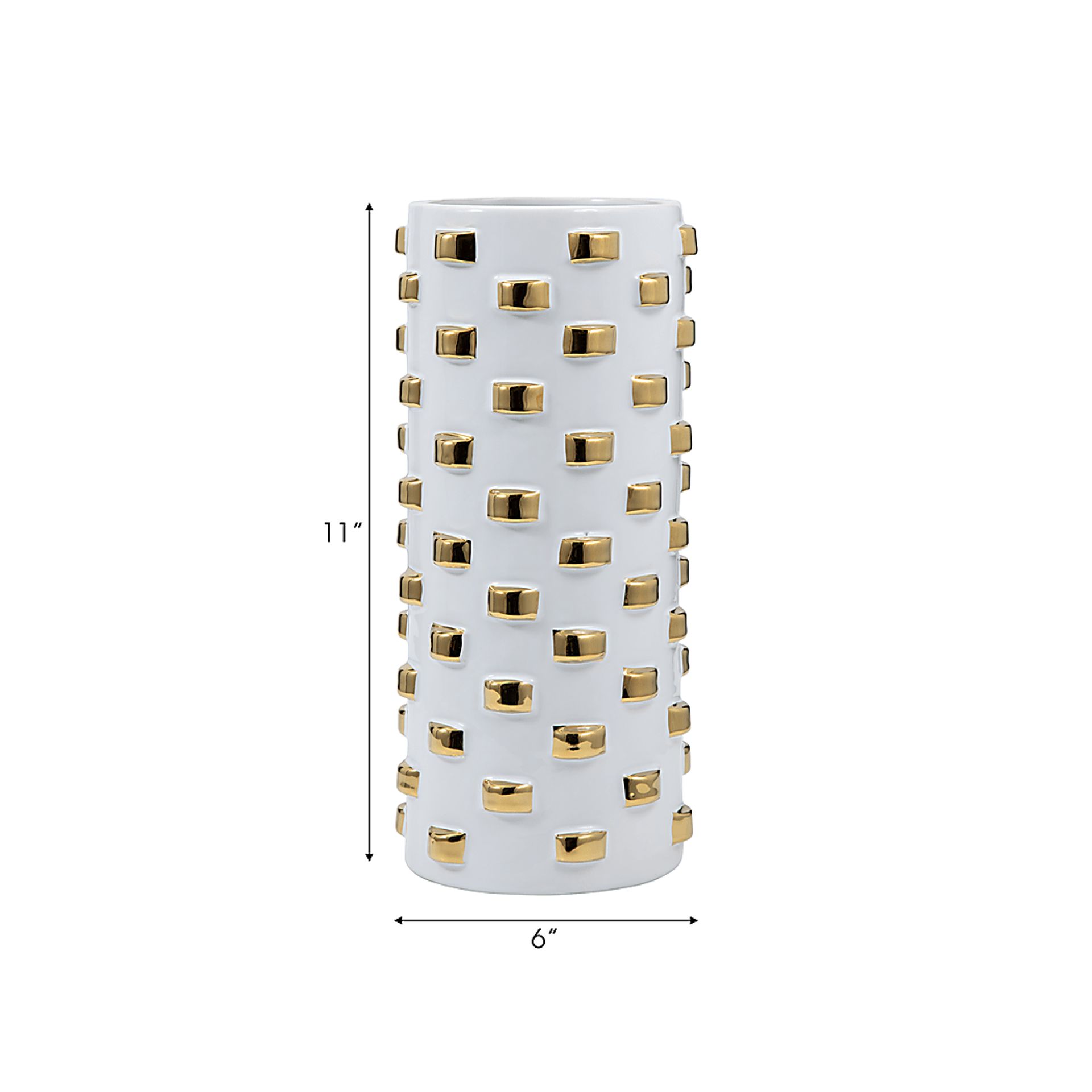 Hesperia White 11 in. Vase - Image 7