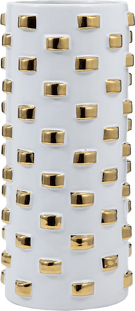 Hesperia White 11 in. Vase