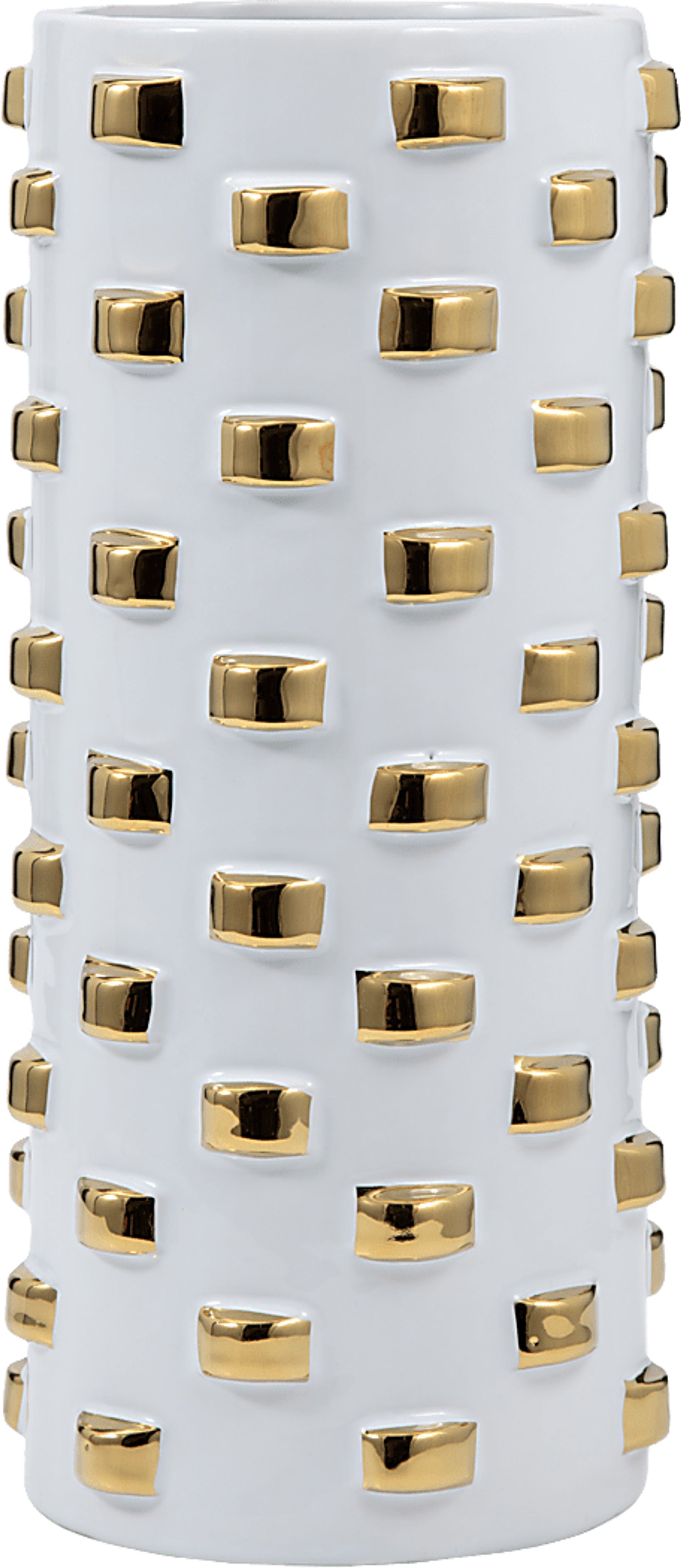 Hesperia White 11 in. Vase - Image 1