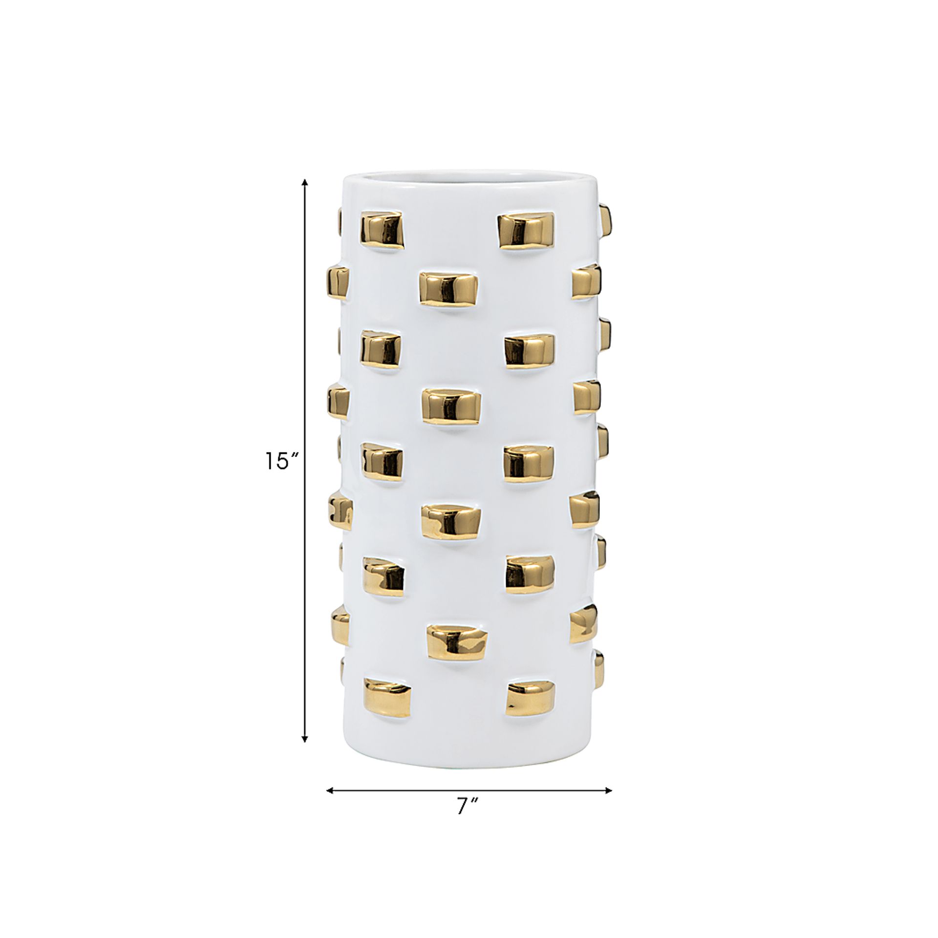 Hesperia White 15 in. Vase - Image 7