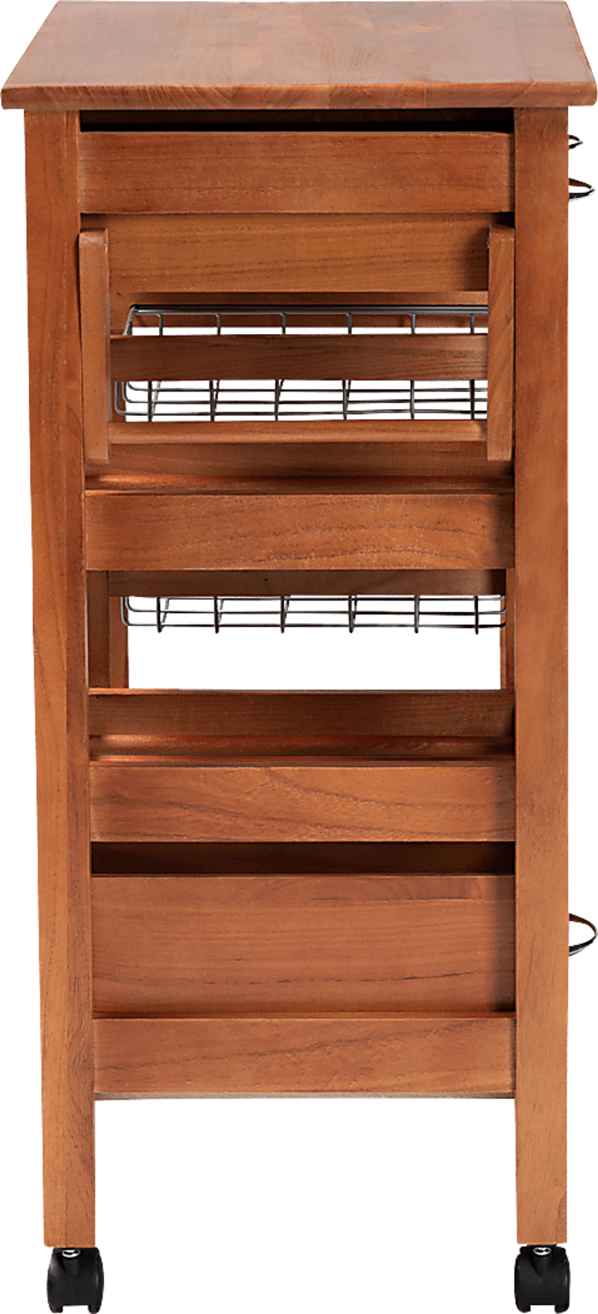 Hesser Oak Bar Cart - Image 6