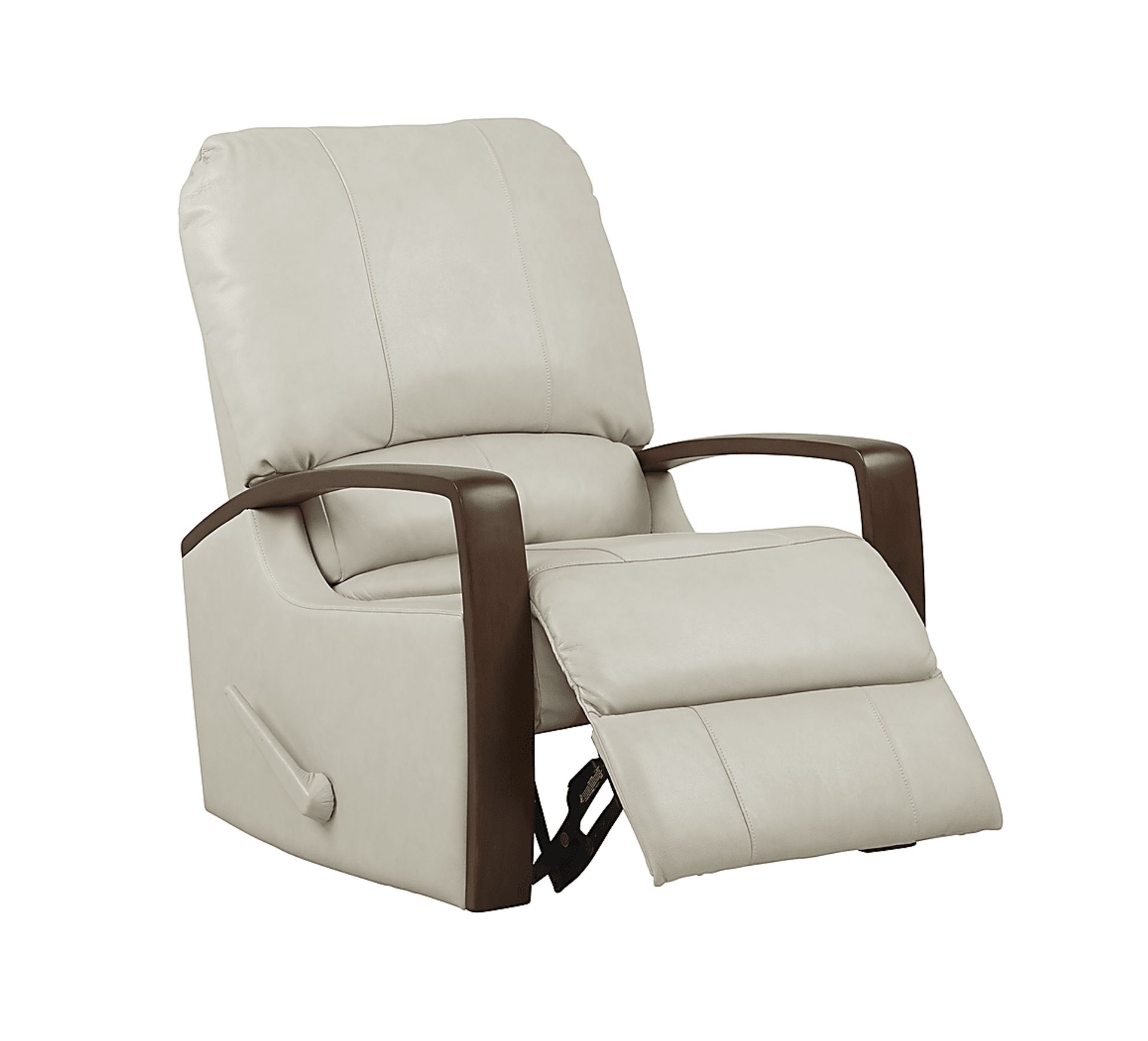 Heston Beige Leather Swivel Recliner - Image 2