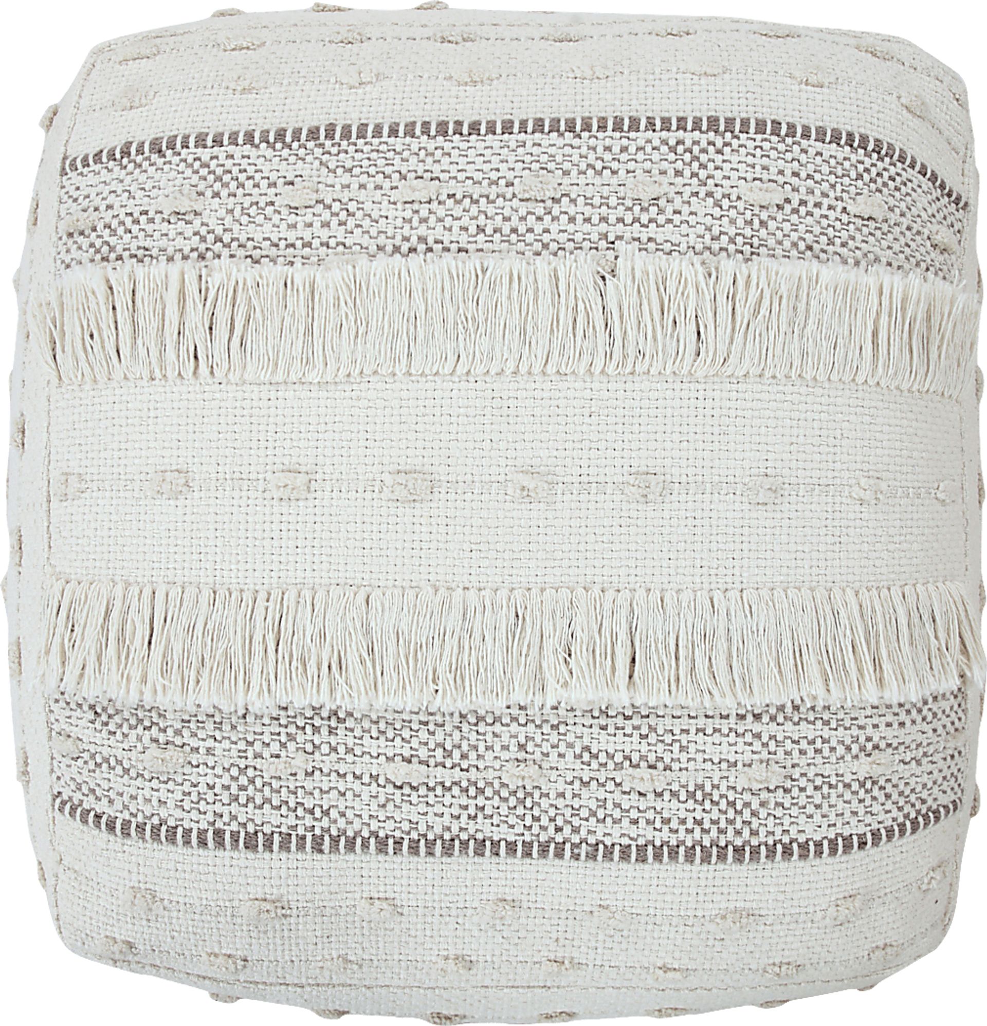 Hewen Cream Pouf - Image 3