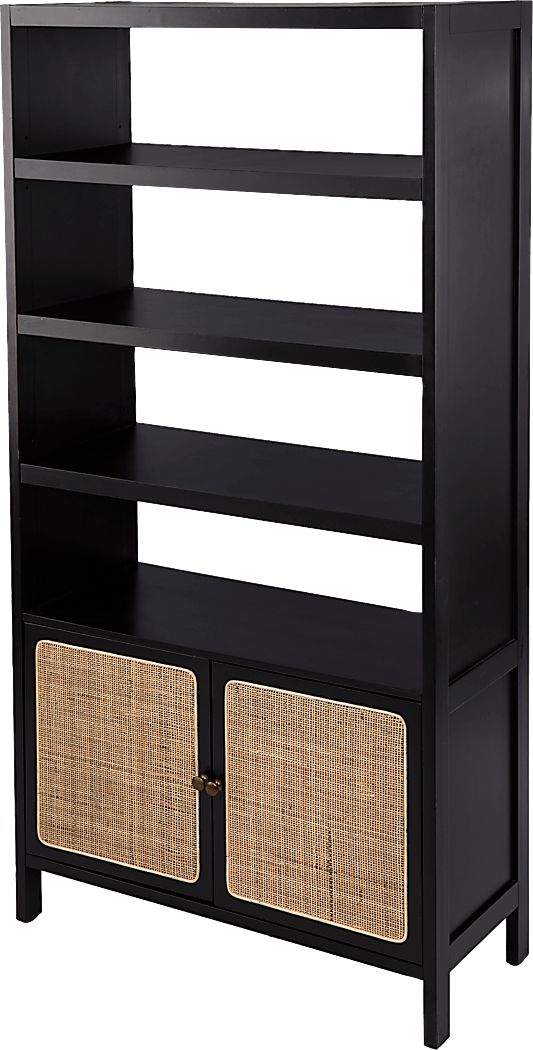 Hewers Black Bookcase