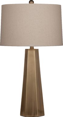 Hexacone Gold Lamp