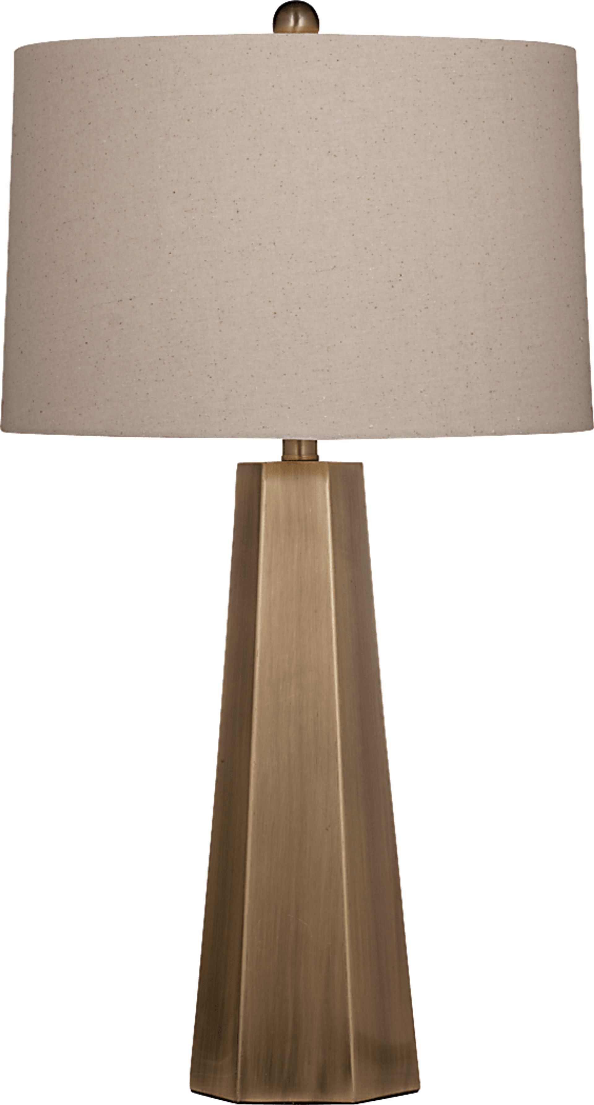 Hexacone Gold Lamp - Image 1