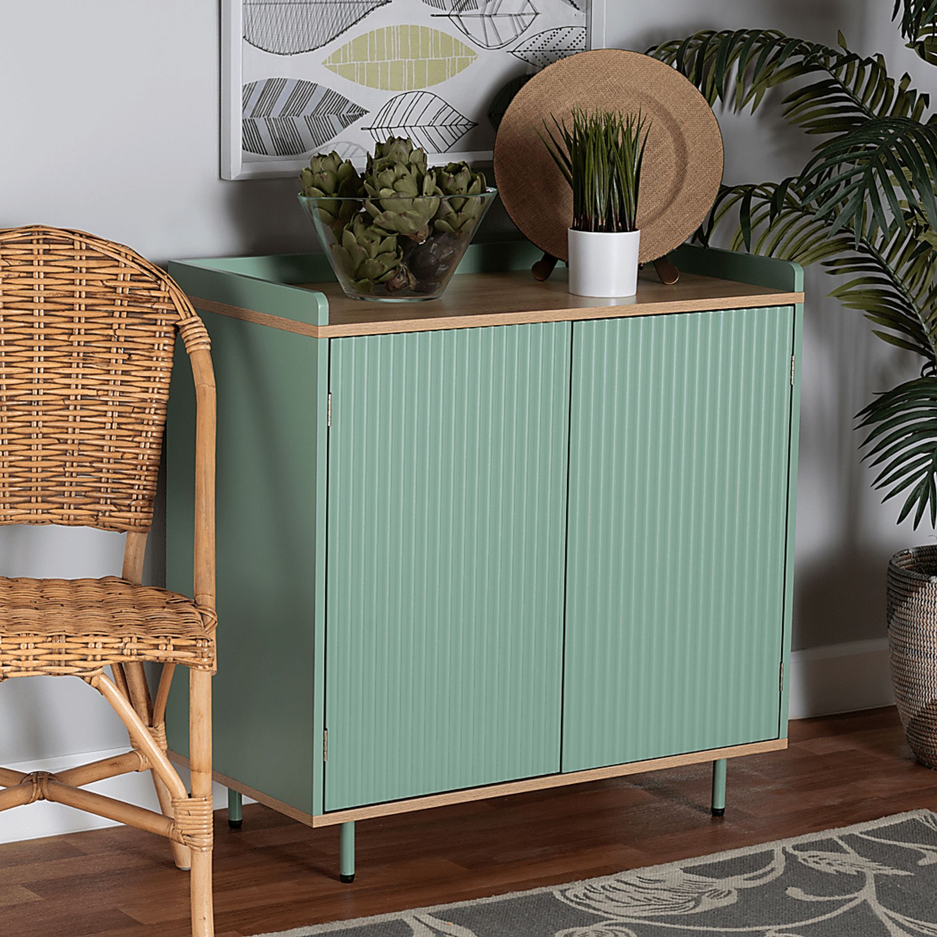 Heyden Mint Green Sideboard - Image 3