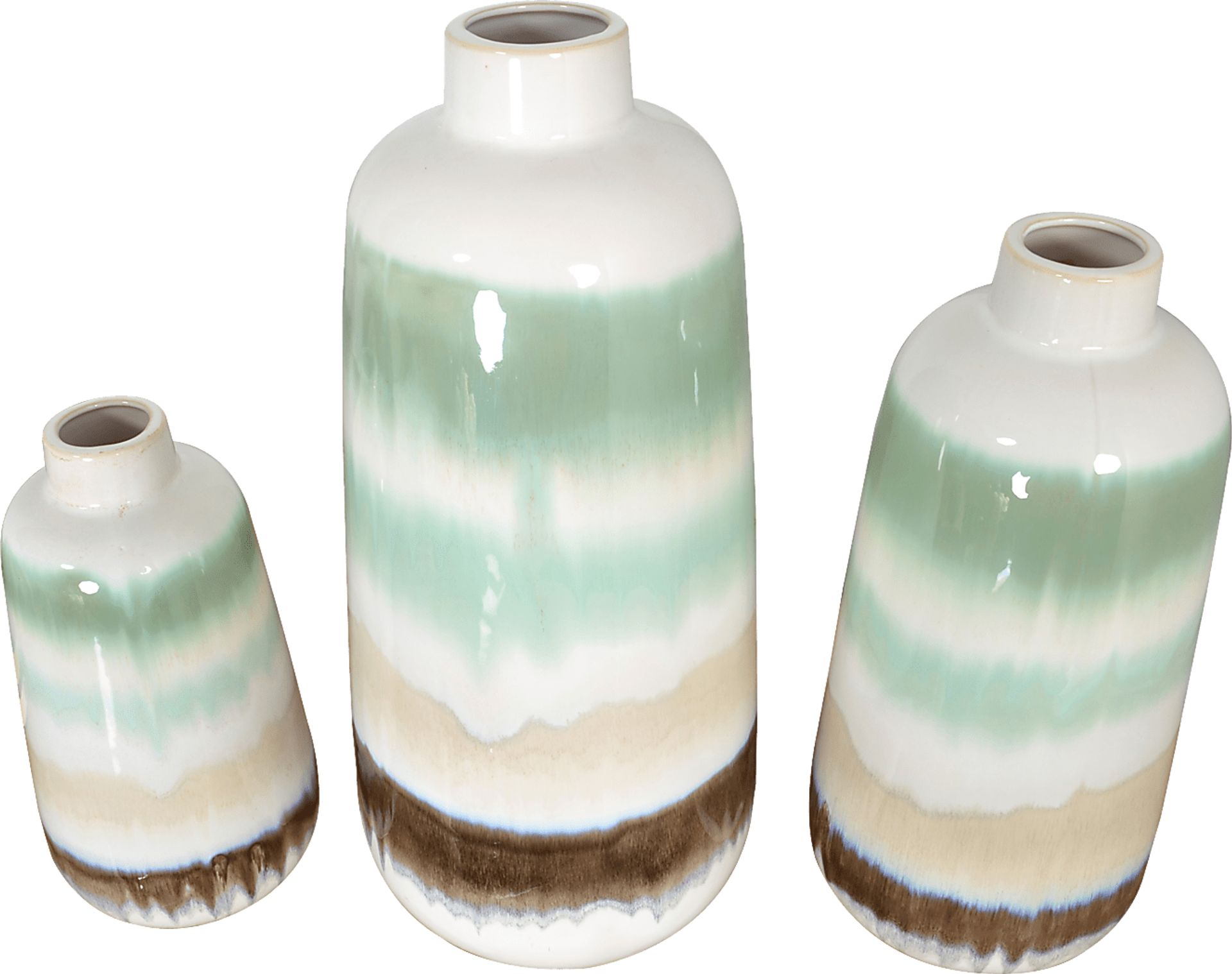 Hezar Green Vase, Set of 3 - Image 4