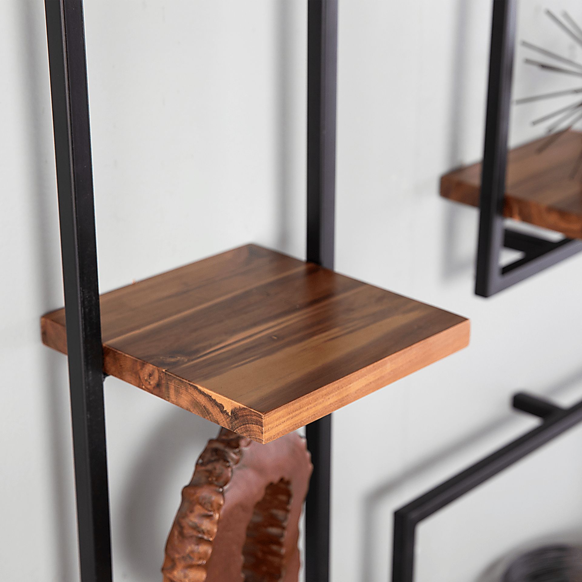 Hezlyn Brown Wall Shelf - Image 3