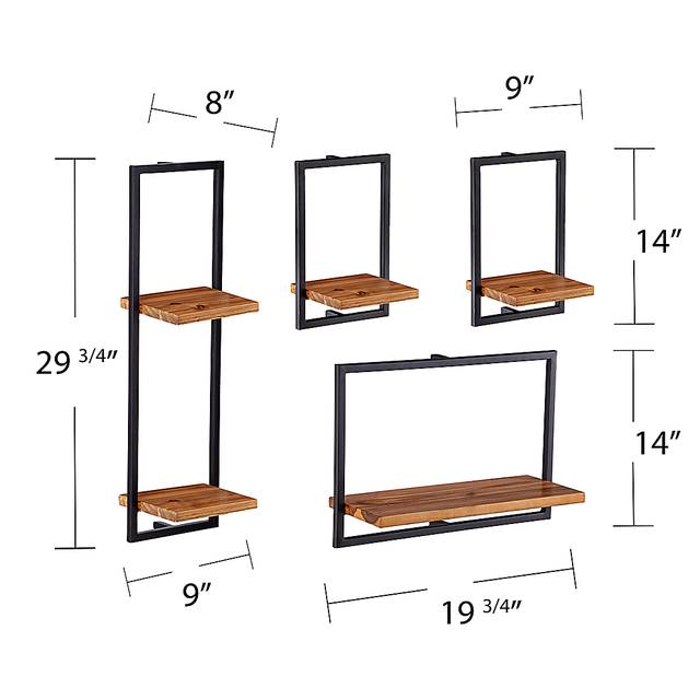 Hezlyn Brown Wall Shelf - Thumbnail - Image 5