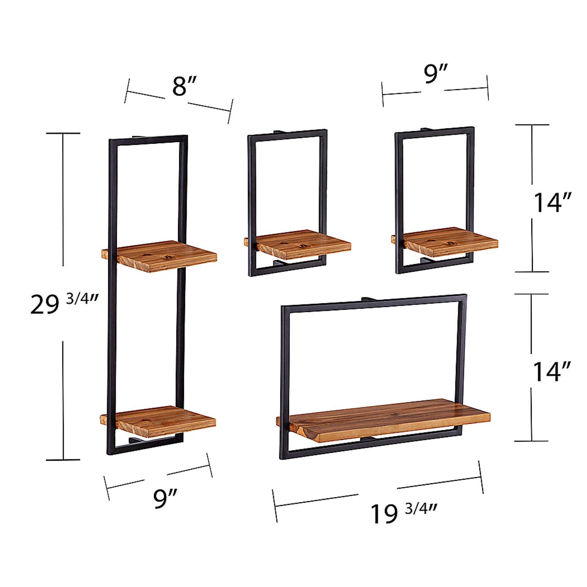 Hezlyn Brown Wall Shelf - Image 5