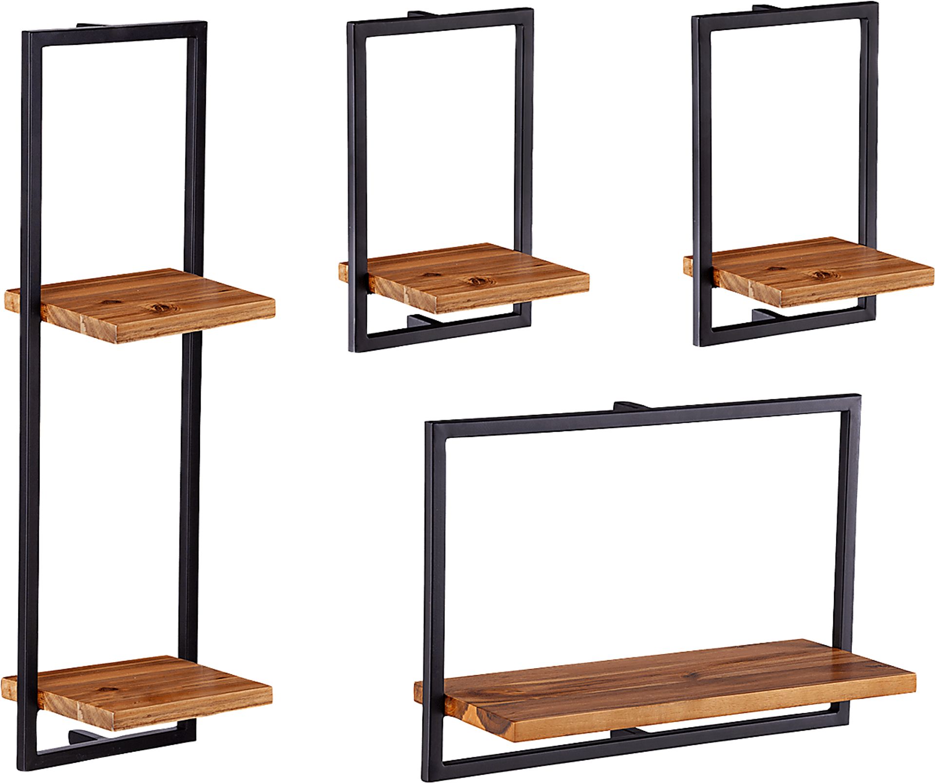 Hezlyn Brown Wall Shelf - Image 1
