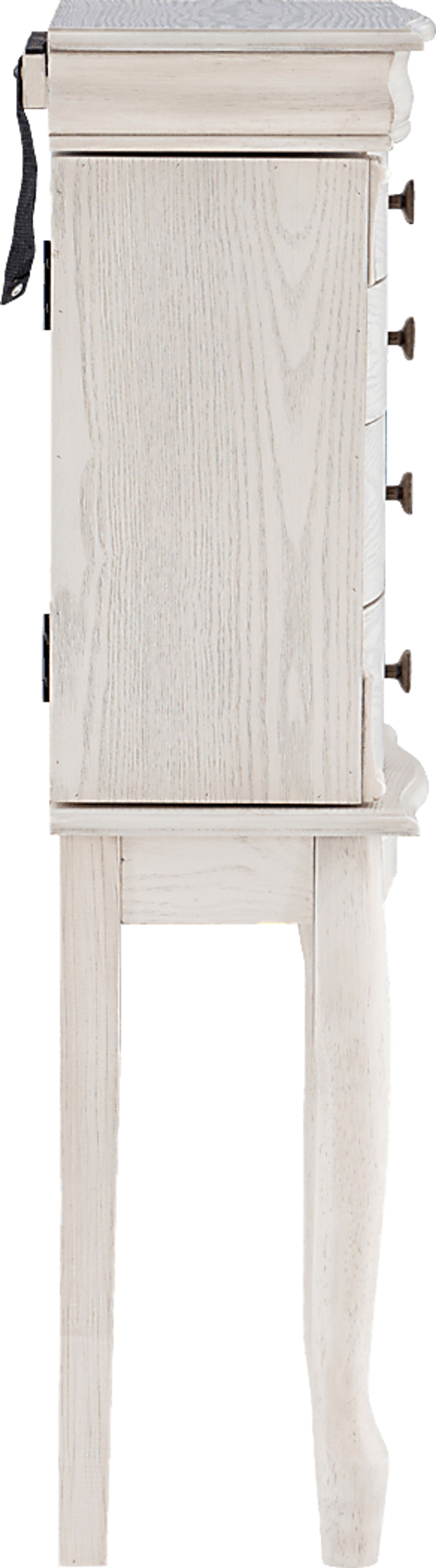 Hiatt Off White Jewelry Armoire - Image 5