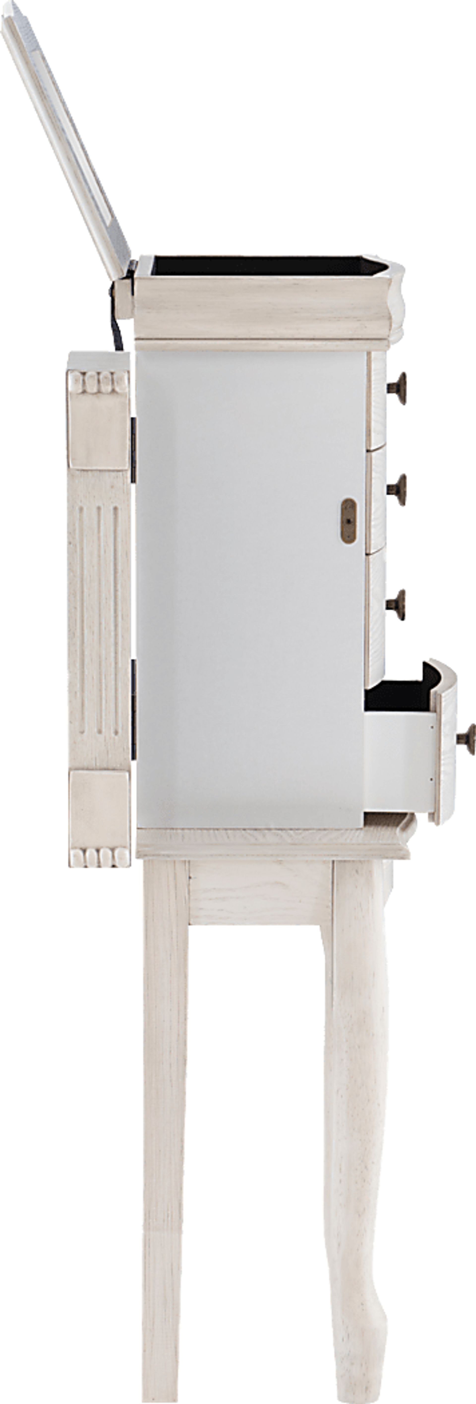 Hiatt Off White Jewelry Armoire - Image 10