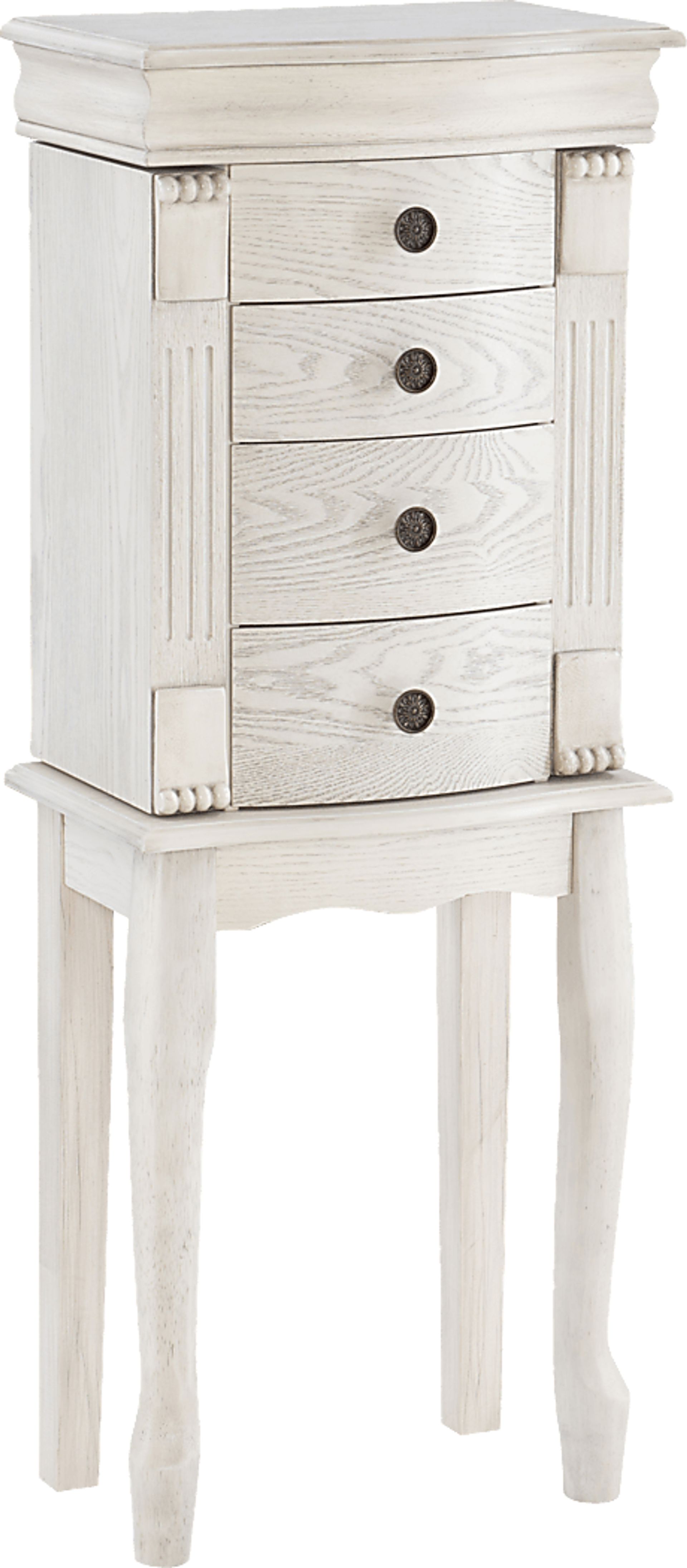 Hiatt Off White Jewelry Armoire - Image 1