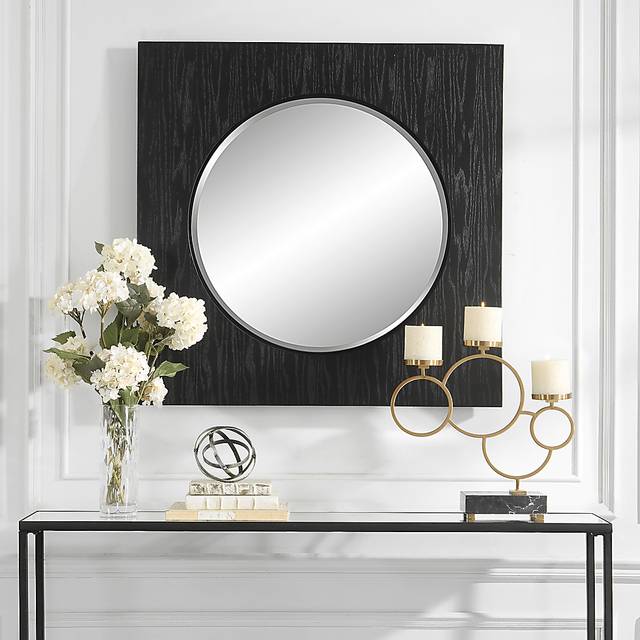 Hiawatha Black Wall Mirror - Thumbnail - Image 2