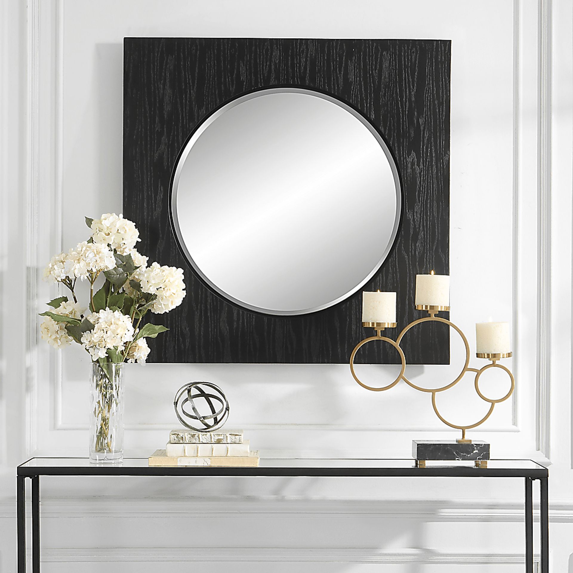 Hiawatha Black Wall Mirror - Image 2
