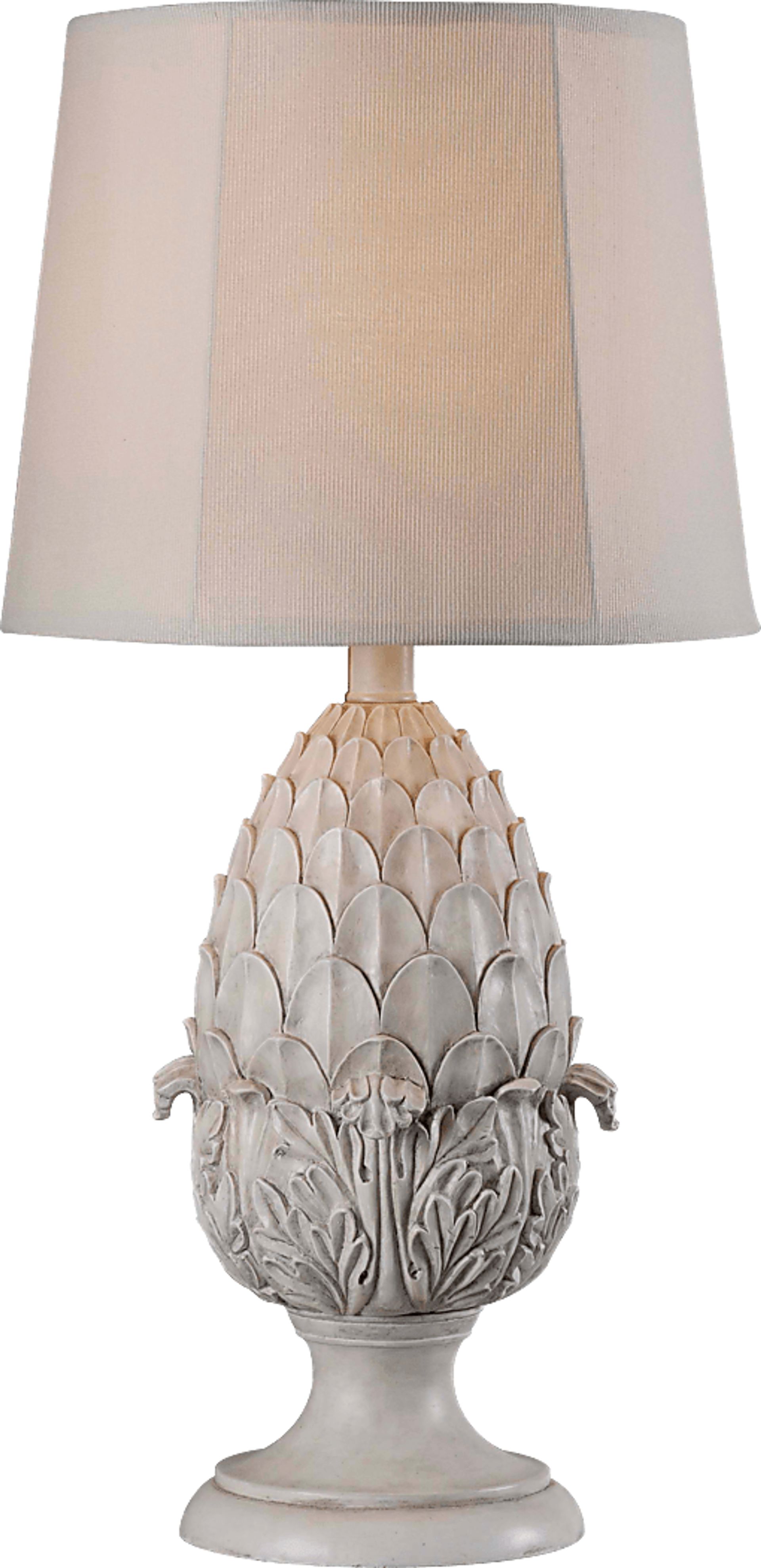 Hibriten White Outdoor Table Lamp - Image 1
