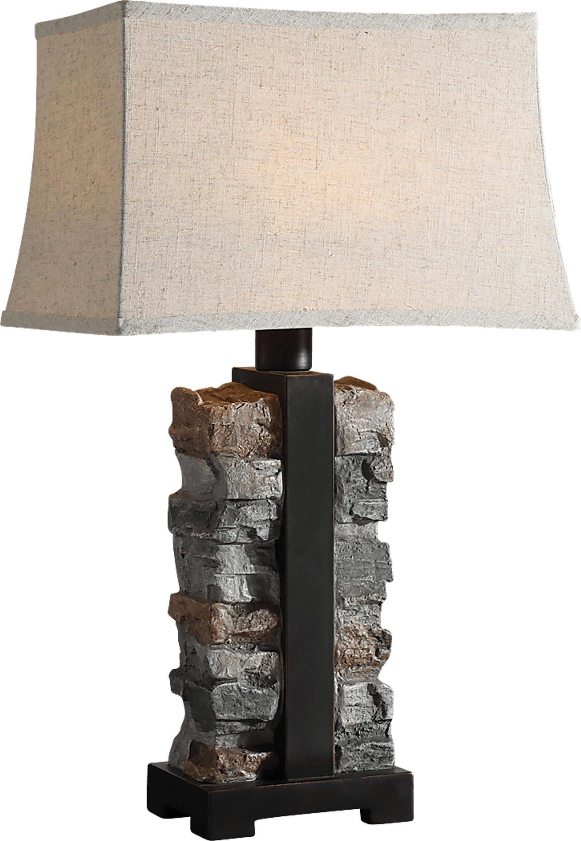 Hidden Oaks Hills Gray Outdoor Lamp - Image 1