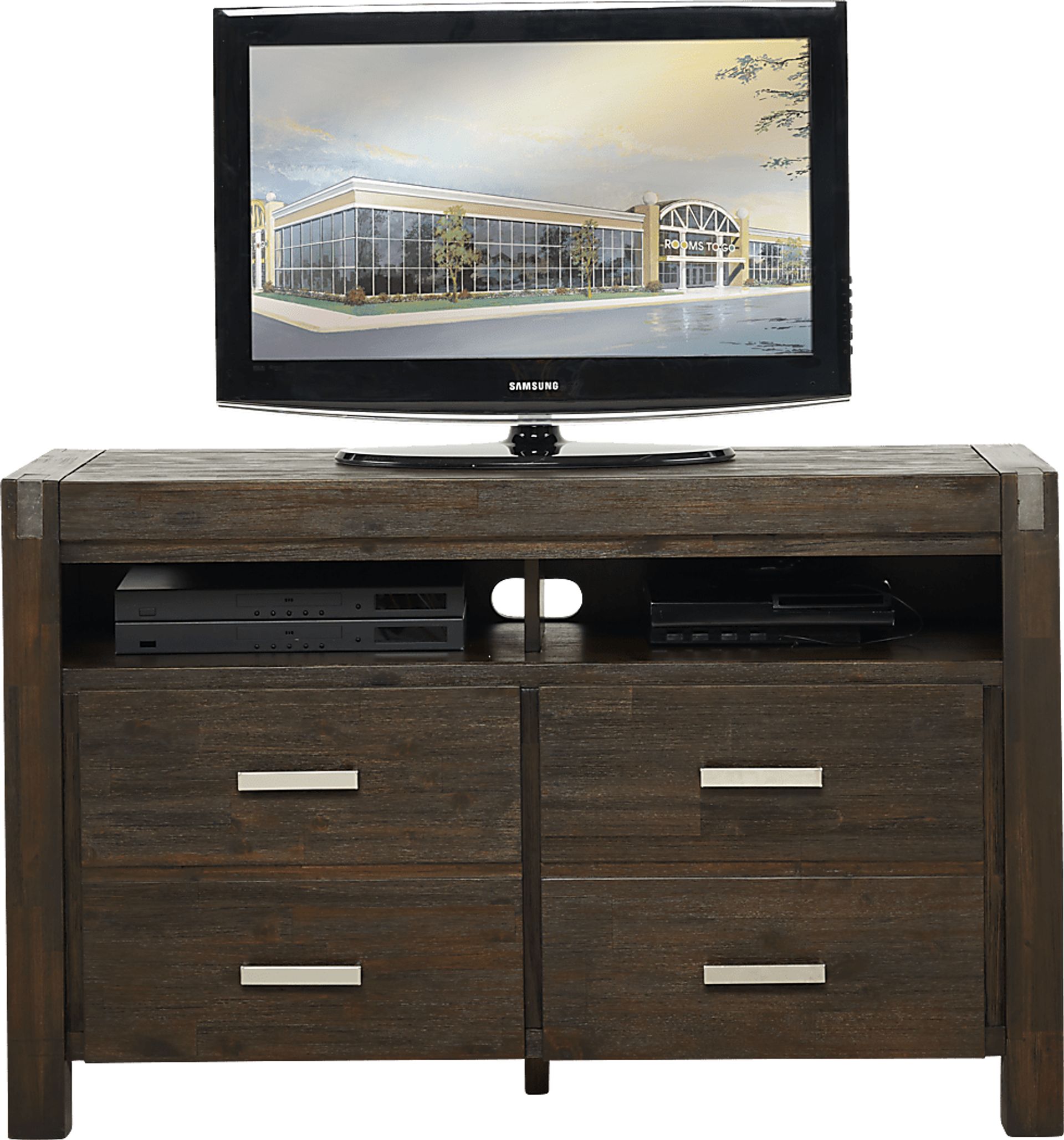 Hidden Springs II Espresso 50 in. Flat Screen Console - Image 1