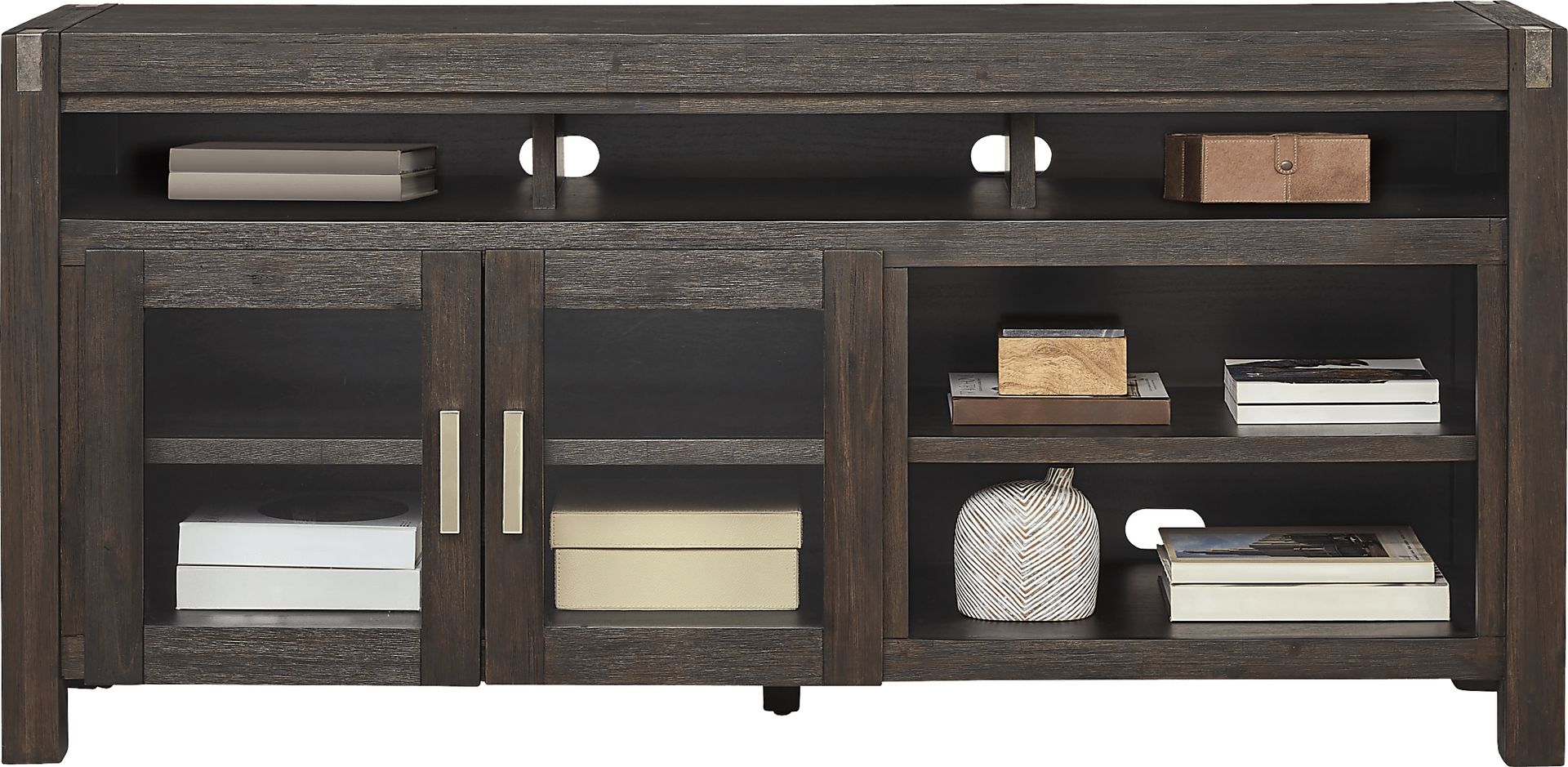 Hidden Springs II Espresso 72 in. Console - Image 2