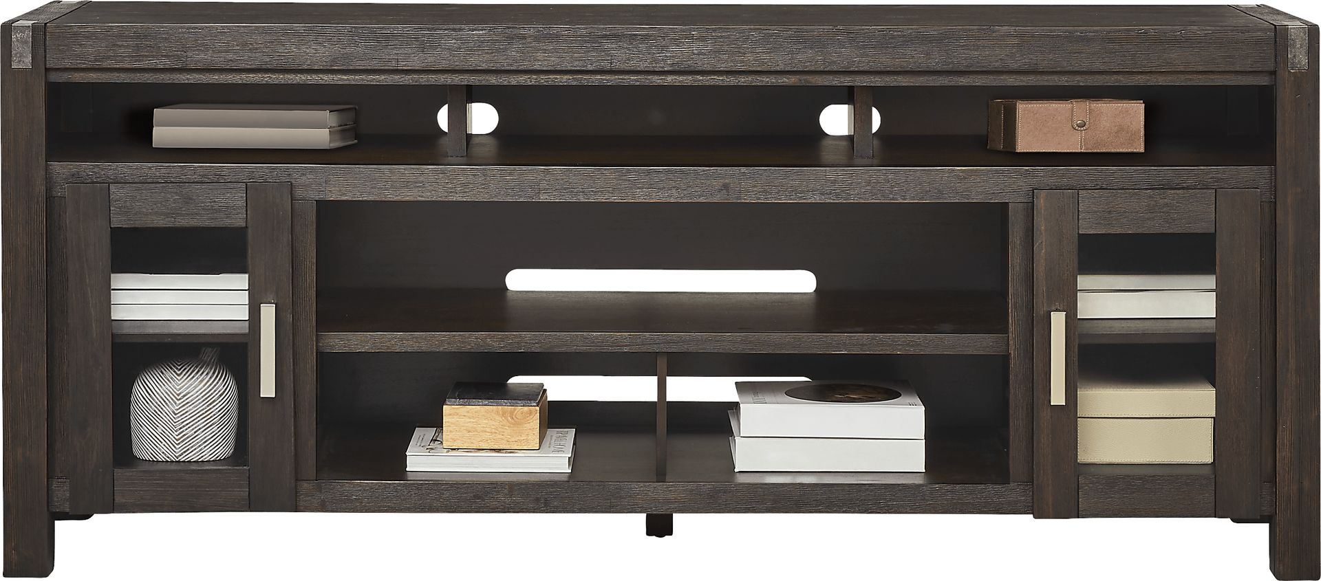 Hidden Springs II Espresso 80 in. Console - Image 2