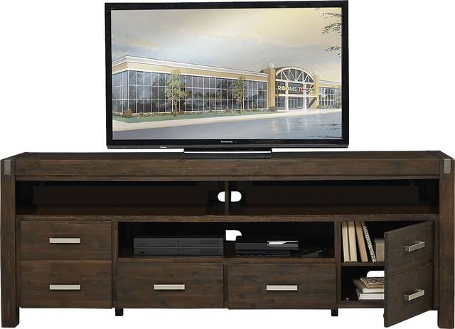 Hidden Springs II Espresso 84 in. Flat Screen Console - Thumbnail - Image 2