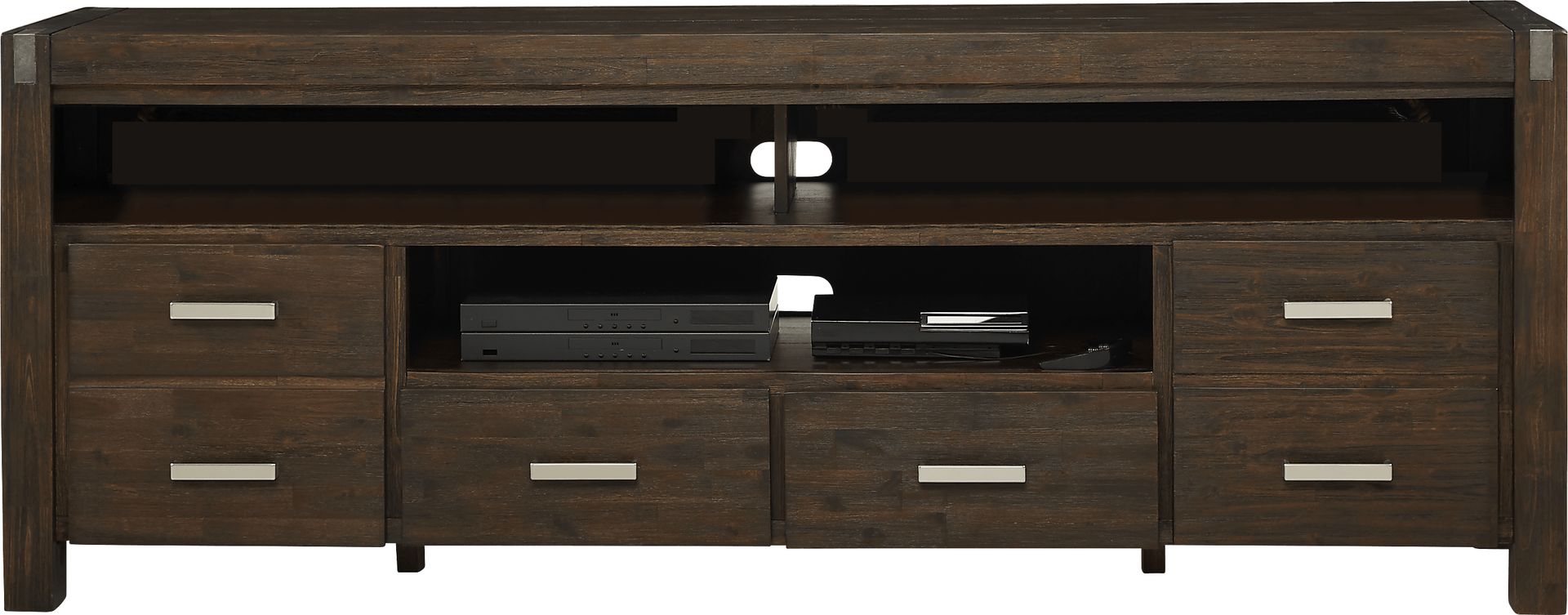 Hidden Springs II Espresso 84 in. Flat Screen Console - Image 3