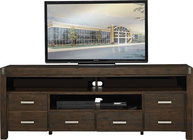 Hidden Springs II Espresso 84 in. Flat Screen Console - Thumbnail - Image 1