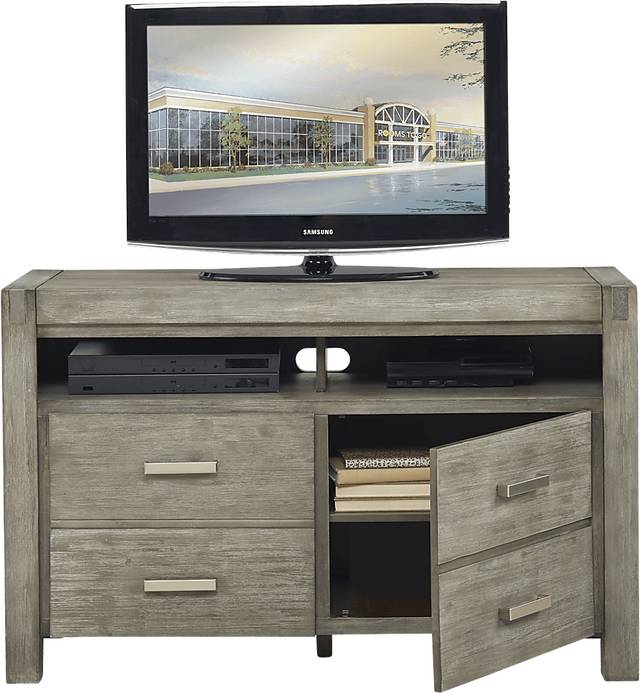 Hidden Springs II Gray 50 in. Flat Screen Console - Thumbnail - Image 2