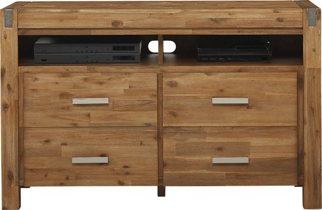 Hidden Springs II Tan 50 in. Flat Screen Console - Thumbnail - Image 3