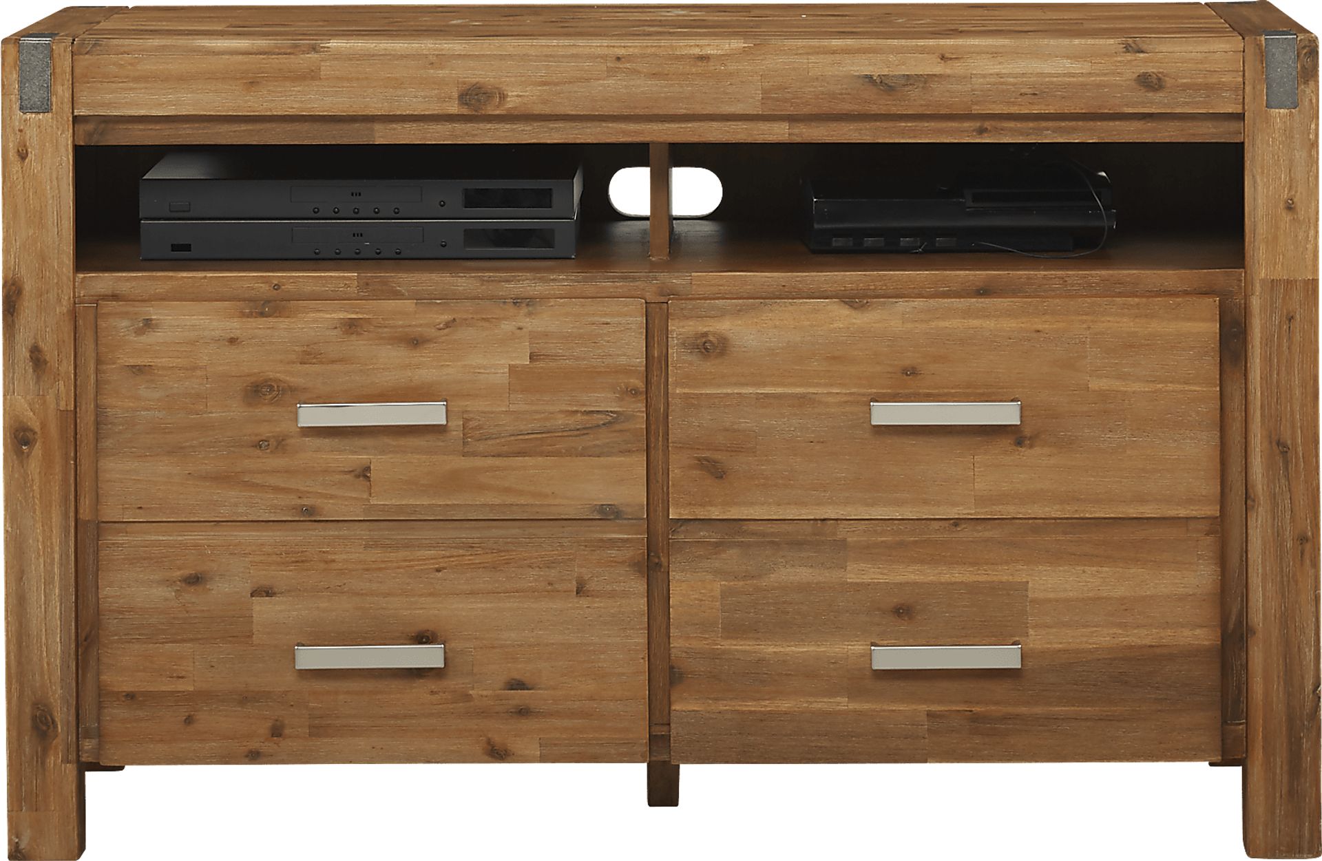 Hidden Springs II Tan 50 in. Flat Screen Console - Image 3