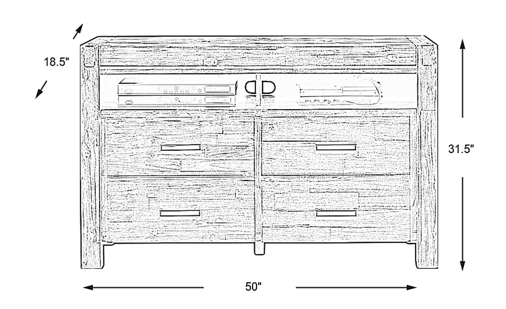 Dimension Image. Please refer to the Dimension Tab on this page for dimension details.
