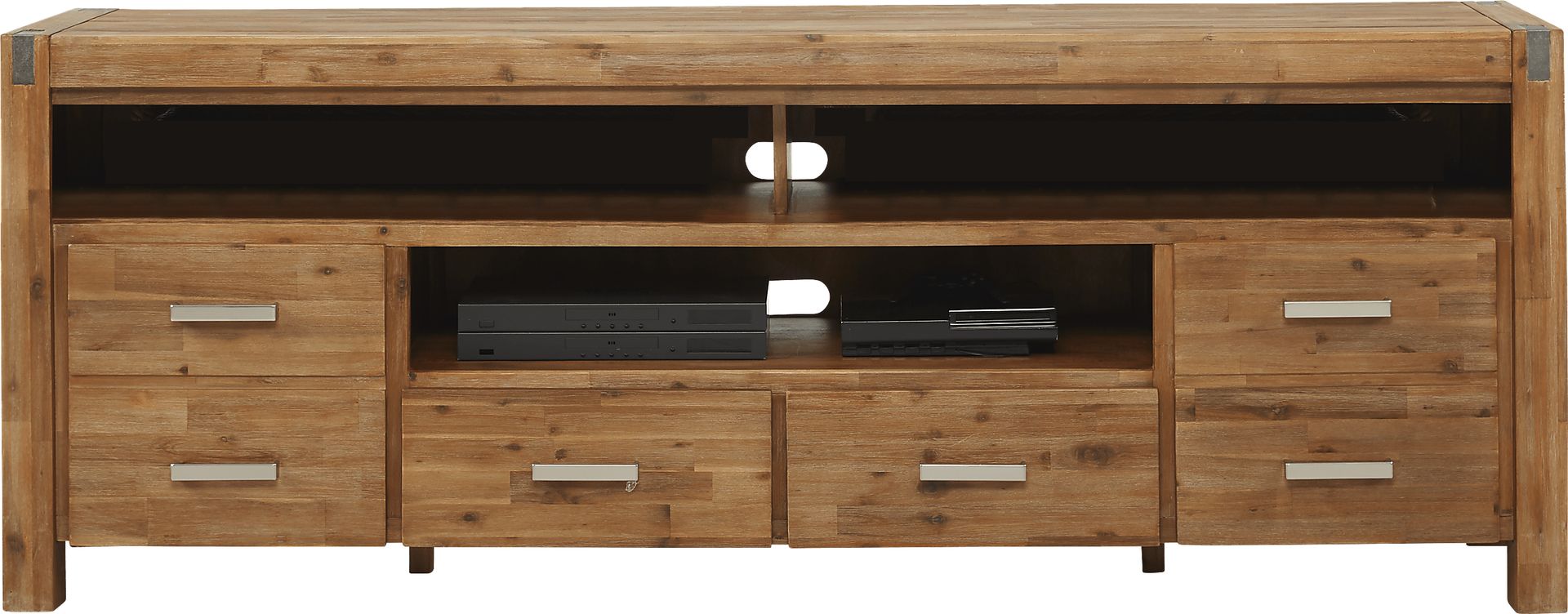 Hidden Springs II Tan 84 in. Flat Screen Console - Image 3