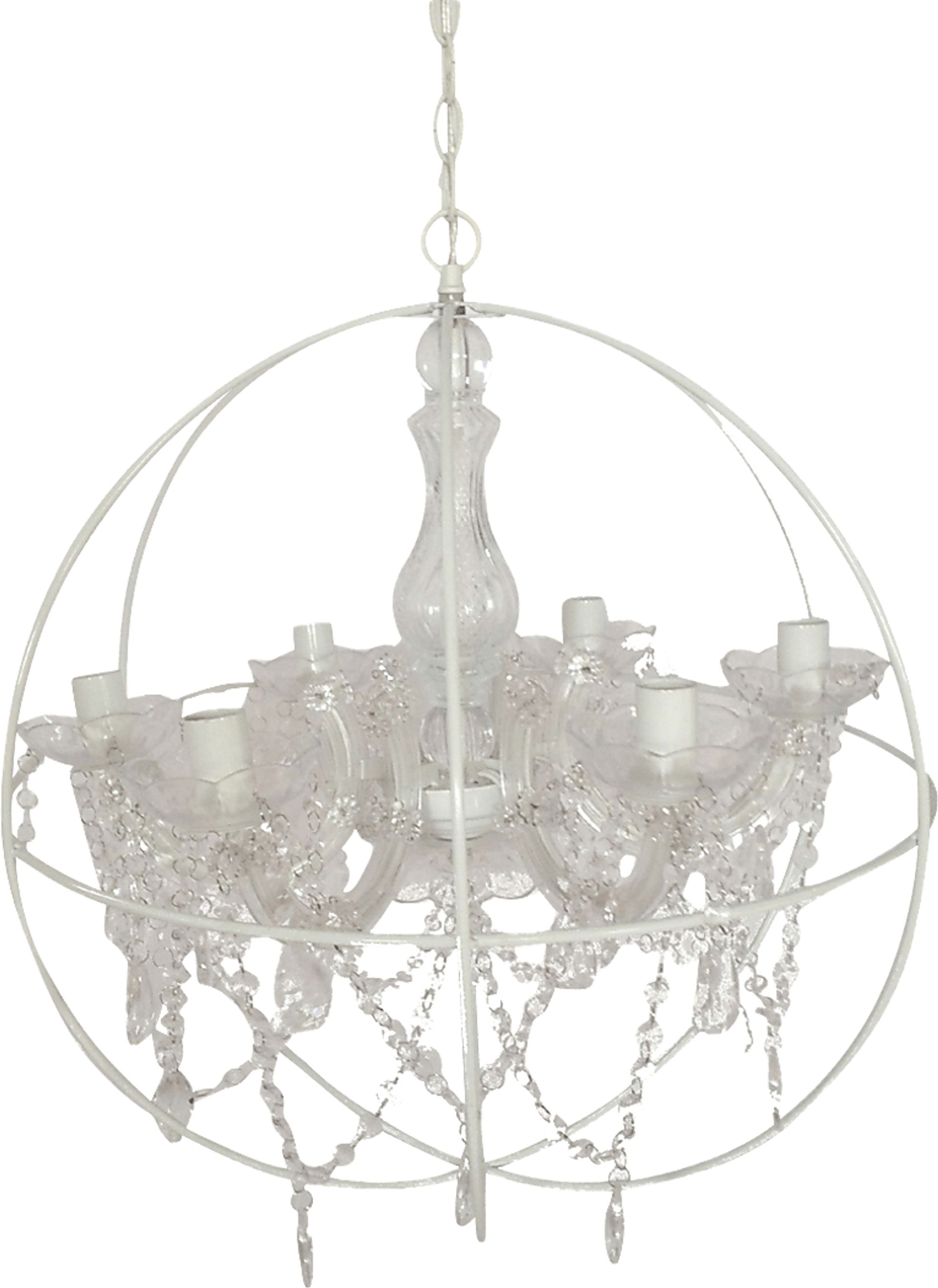 Hidden Way Lane White Chandelier - Image 1